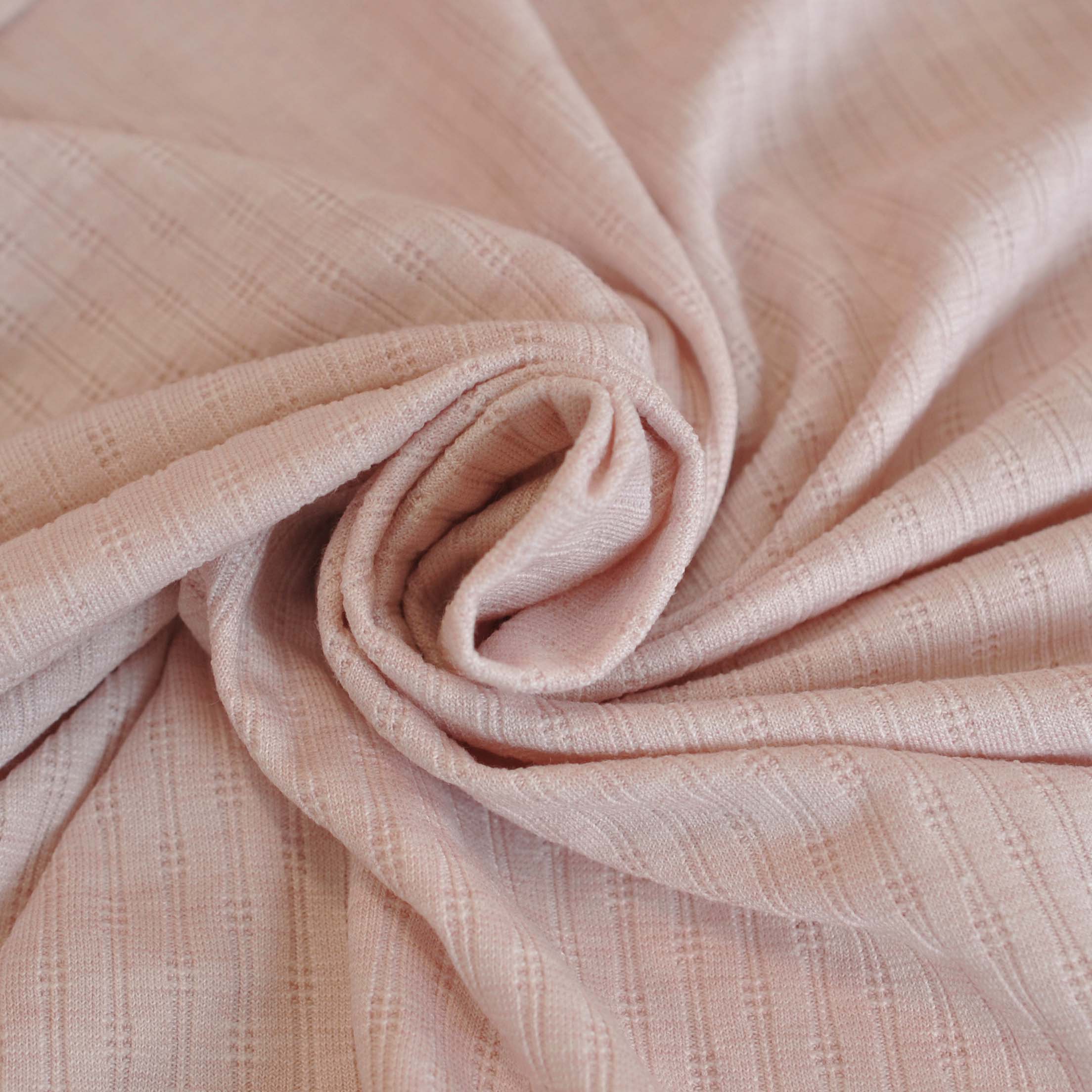Cozy Lines Pointelle Knit in Blush - Image 3