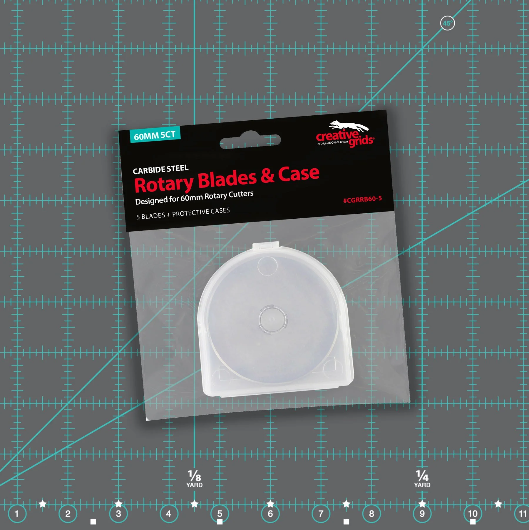 Creative Grids 60mm Rotary Blades - 5 pack