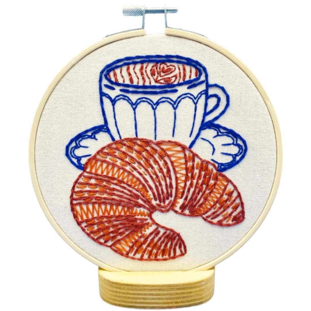 Croissant Embroidery Kit