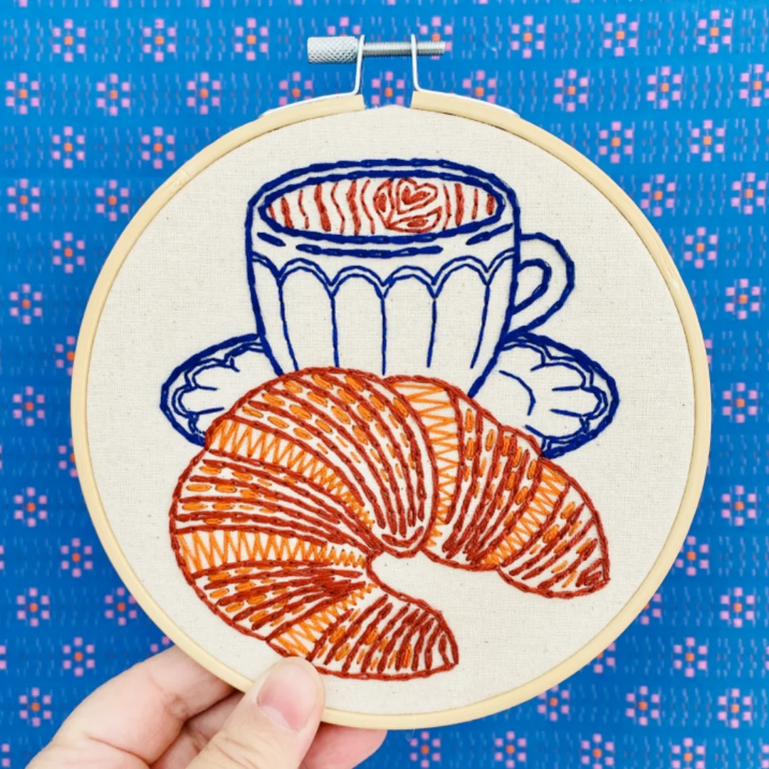 Croissant Embroidery Kit - Image 4