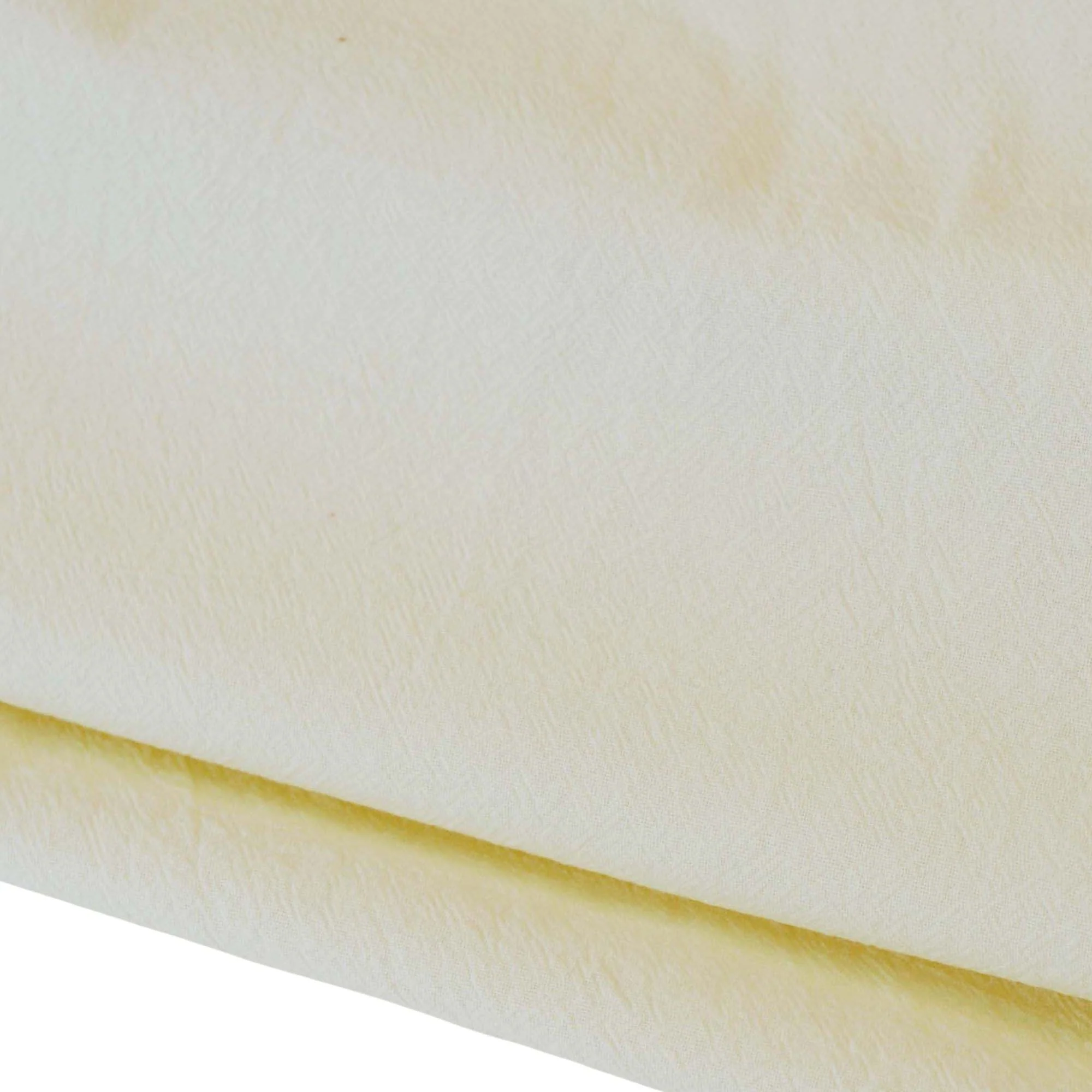 Crumpled Cotton Shirting II in Banana