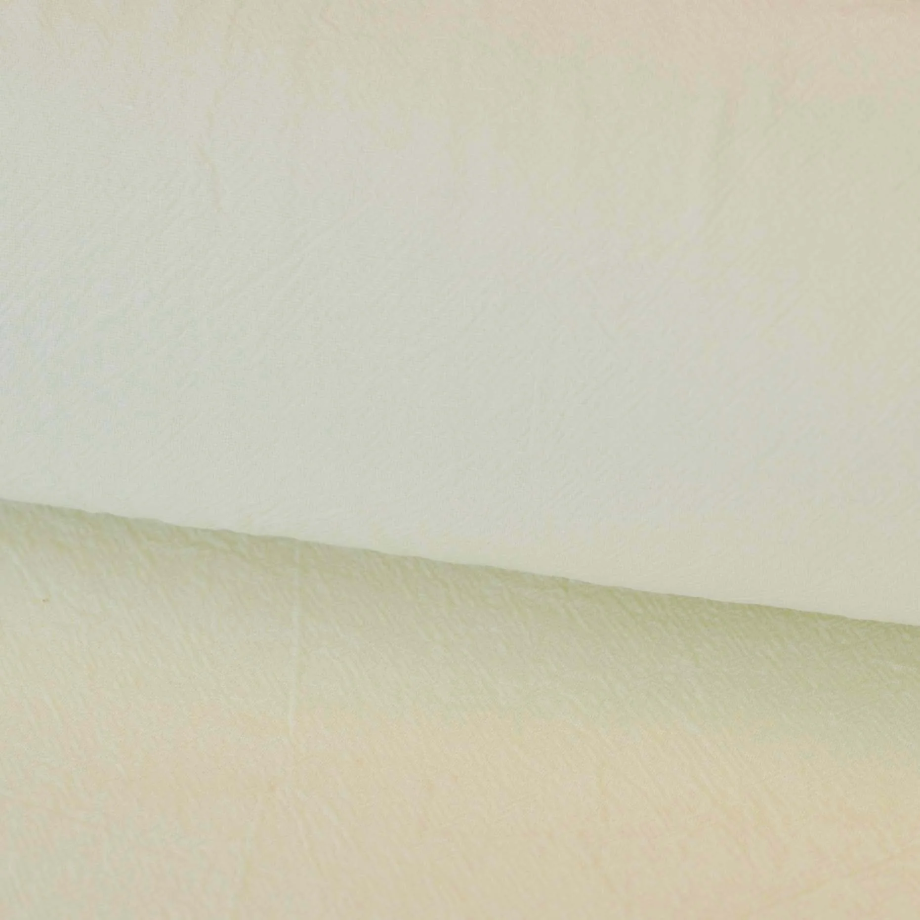 Crumpled Cotton Shirting II in Banana - Image 2