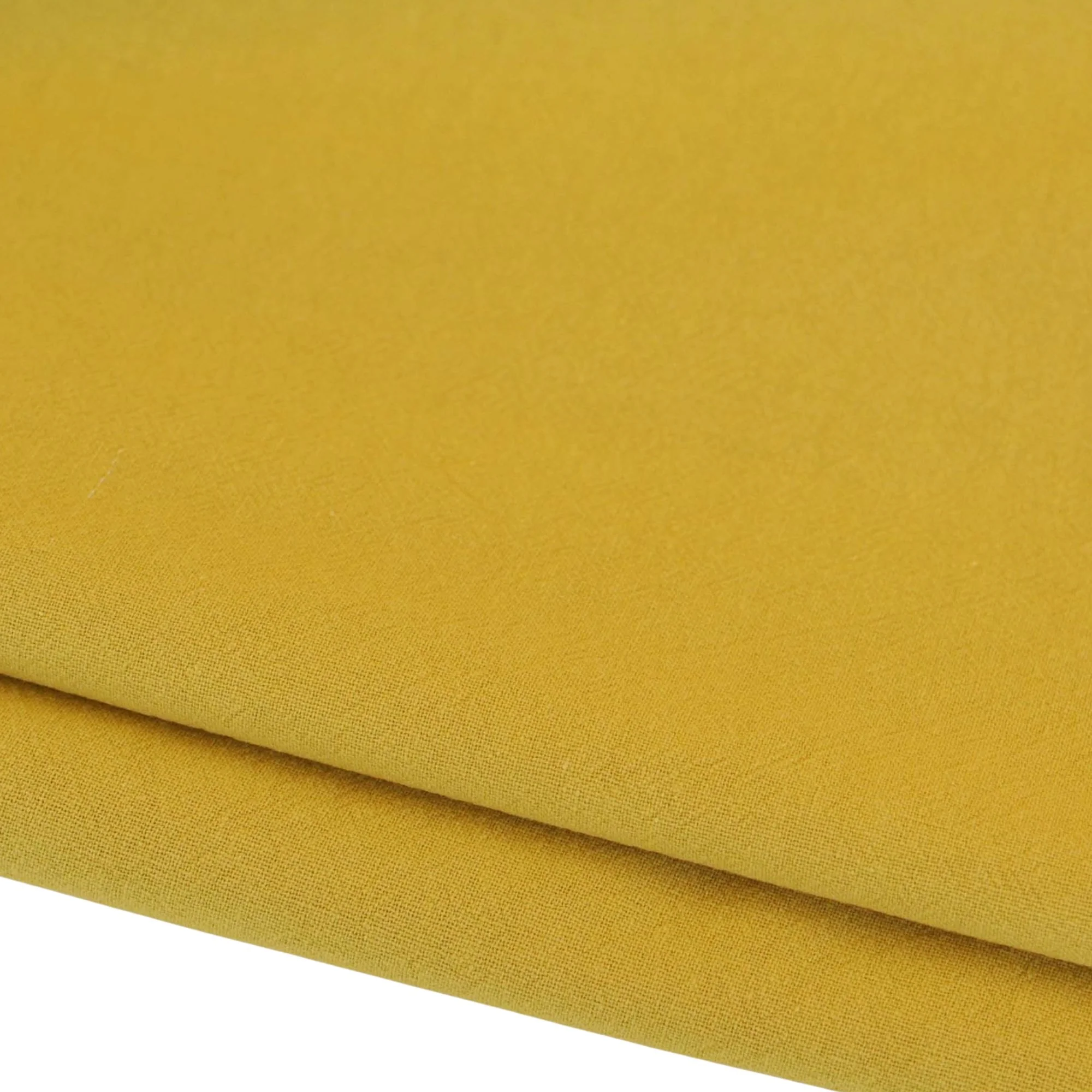 Crumpled Cotton Shirting II in Curry