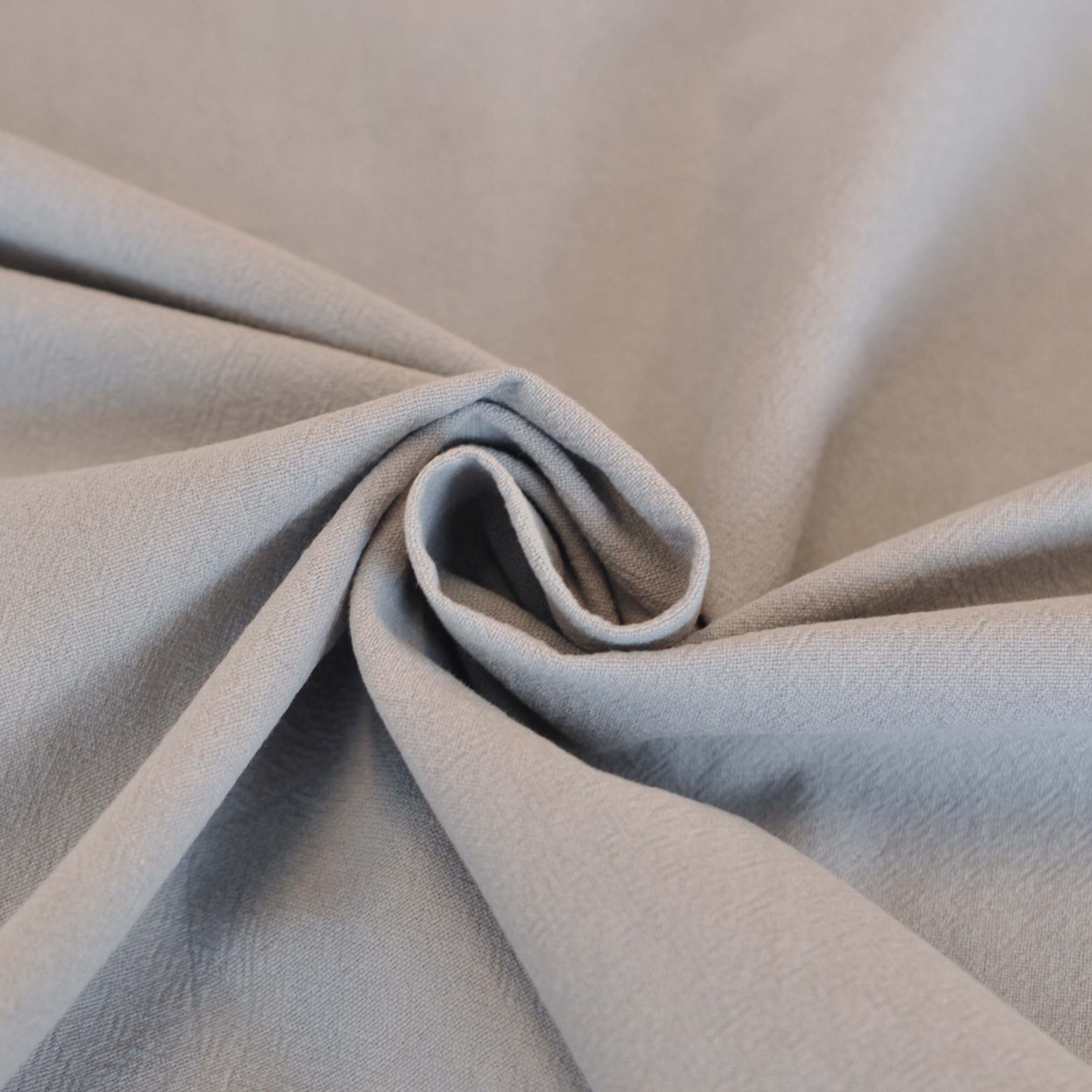 Crumpled Cotton Shirting II in Grey - Image 3