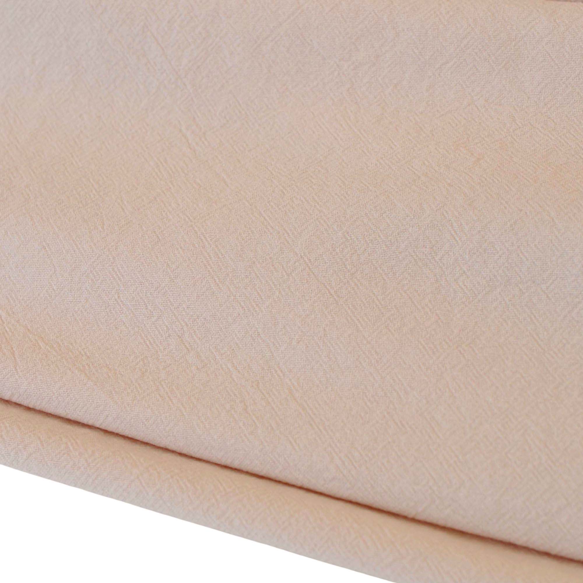 Crumpled Cotton Shirting II in Peach Water