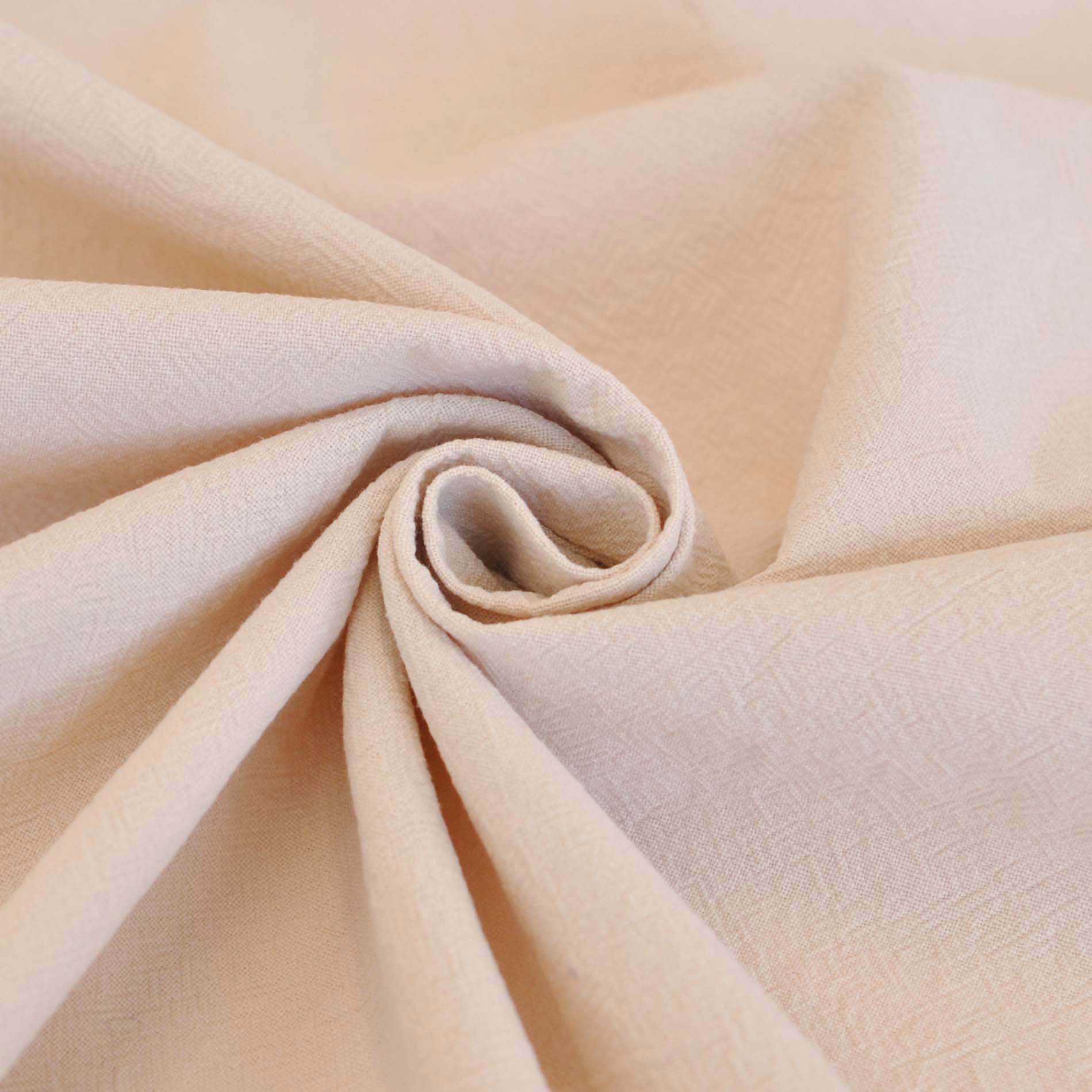 Crumpled Cotton Shirting II in Peach Water - Image 3