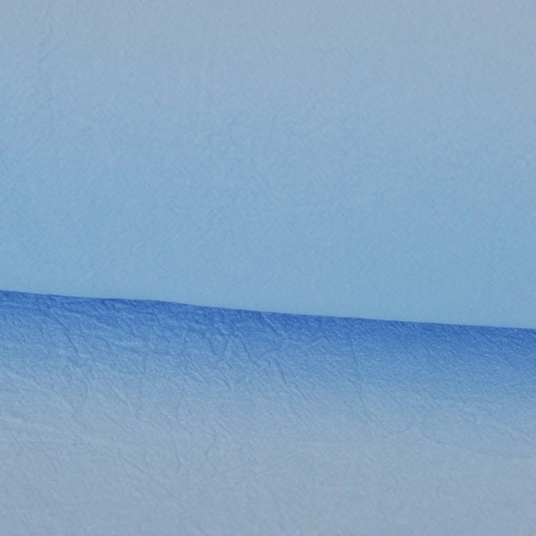 Crumpled Cotton Shirting II in Sky - Image 2