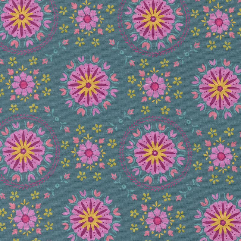 Crystal Manning Parlor Mandala in Peacock