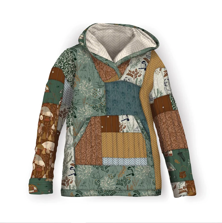 Casey Cometti Dancing Daisies Quilted Hoodie Pattern Sizes XS-XXL - Image 4