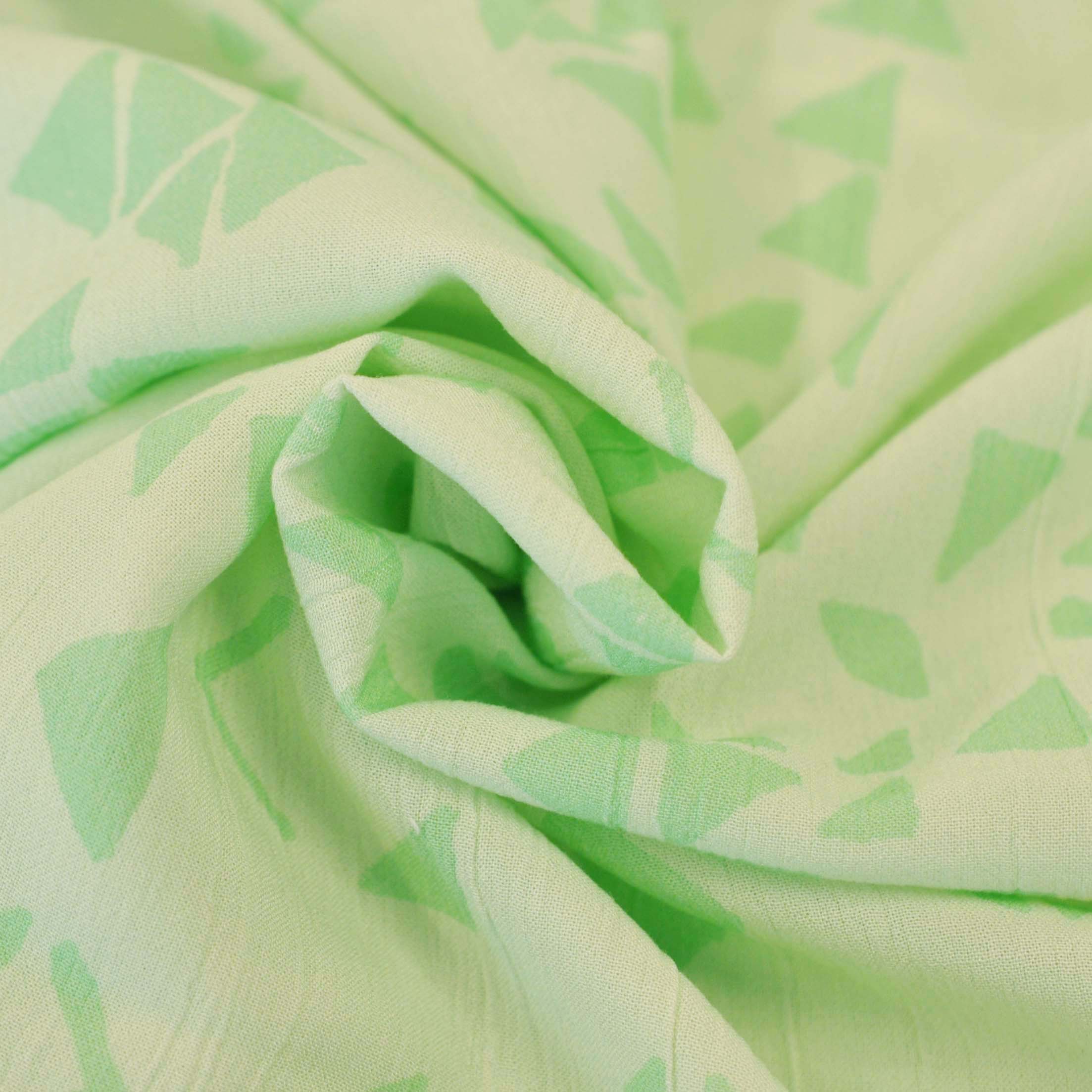 Deadstock Brushstroke Shirting in Fluorescent Green - Image 3