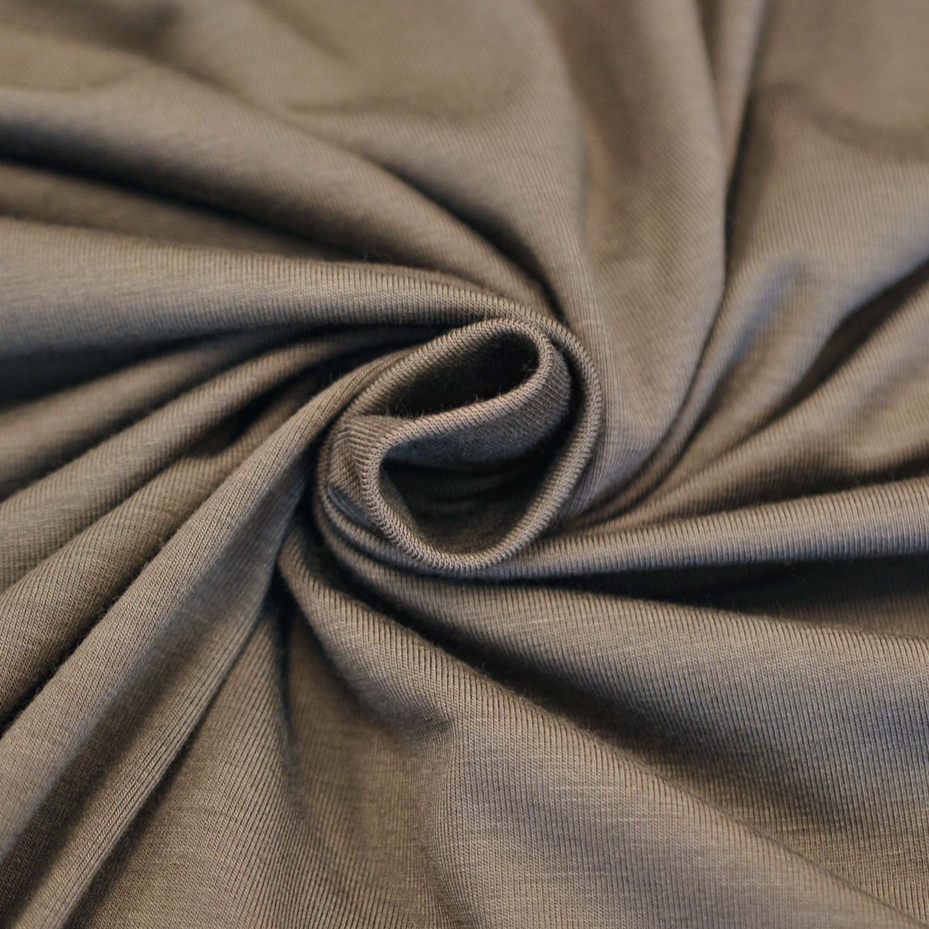 Deadstock Stretch Jersey in Khaki Green - Image 3