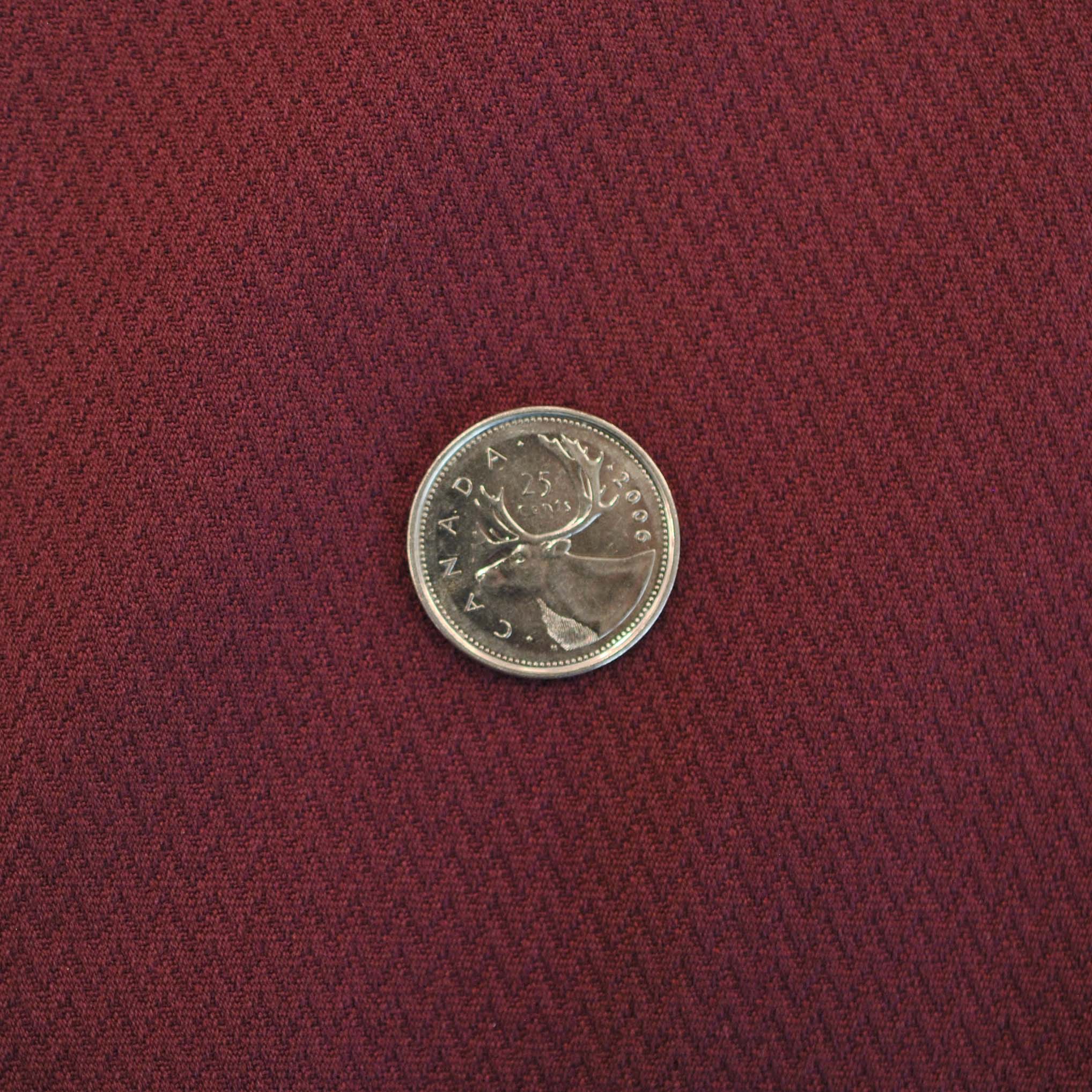 Deadstock Textured Jacquard Knit in Burgundy - Image 4