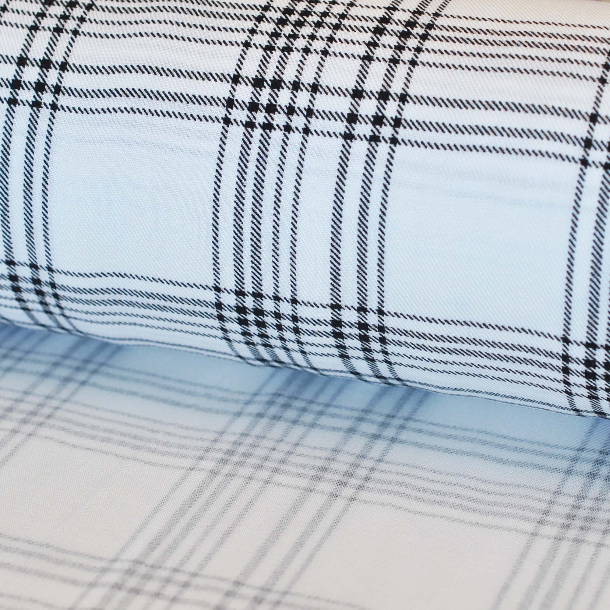 Deadstock Viscose Check in Black and White - Image 2