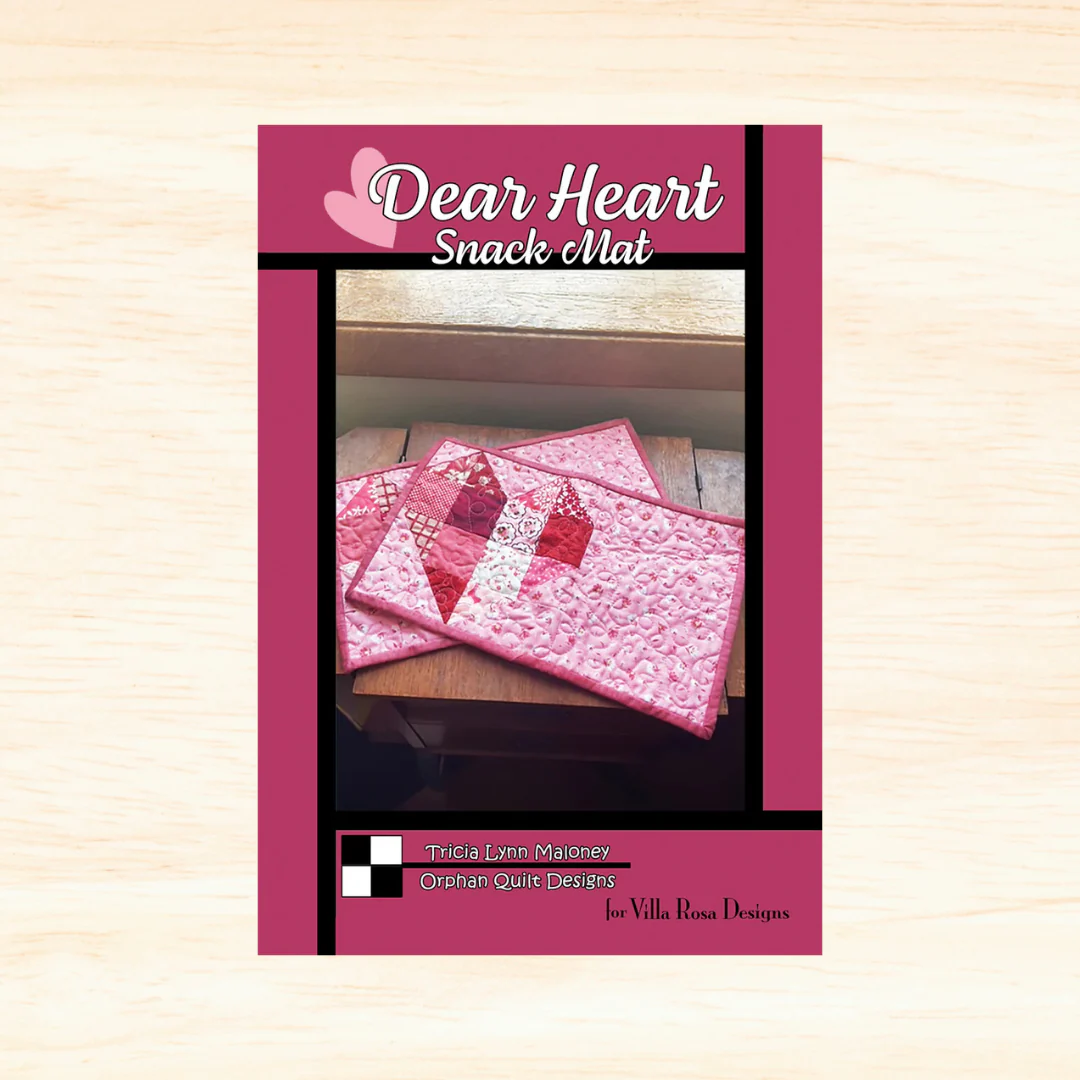 Dear Heart Snack Mat Pattern Villa Rosa