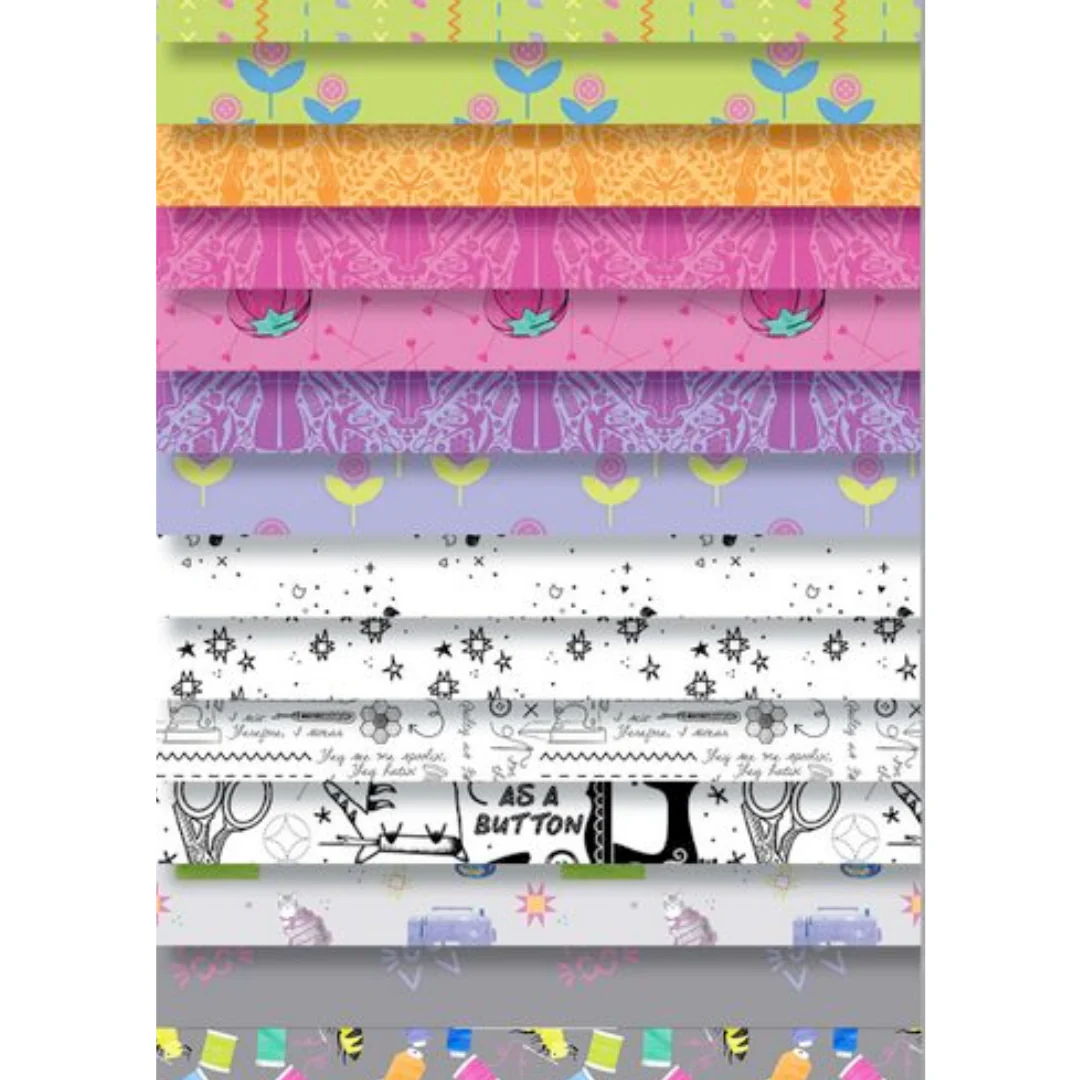 Dear Stella Quilty Helpurrs 10" Layer Cake - Image 2