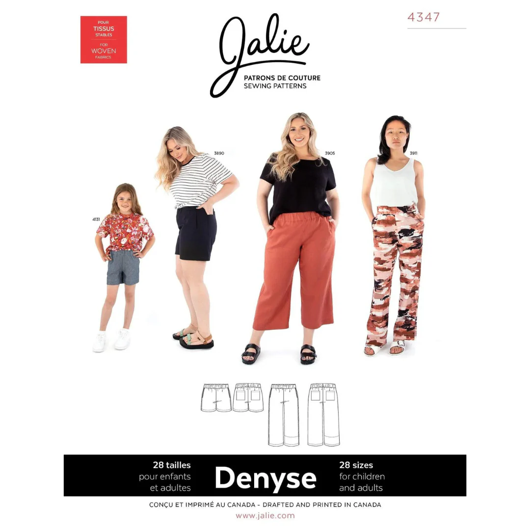 Jalie 4347 - Denyse Pull-On Woven Pants & Shorts 2yrs - 2XL - Image 9