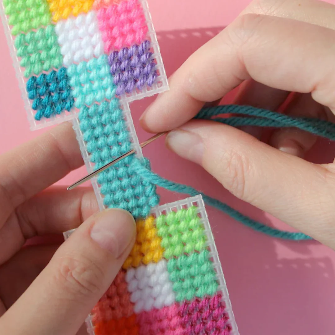 Diana Watters Handmade Colour Theory Cross Stitch Keychain Kit - Image 3