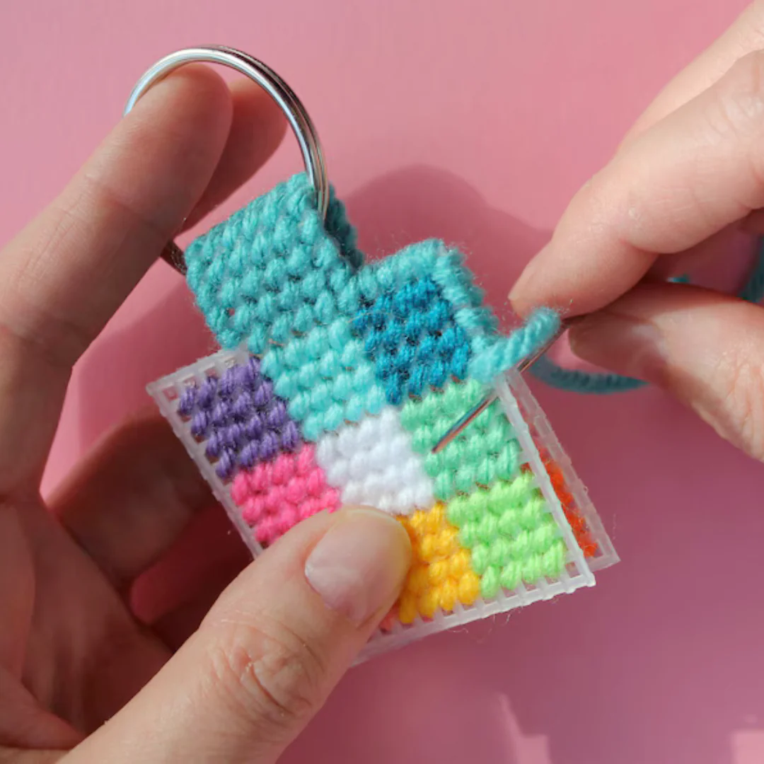 Diana Watters Handmade Colour Theory Cross Stitch Keychain Kit - Image 4