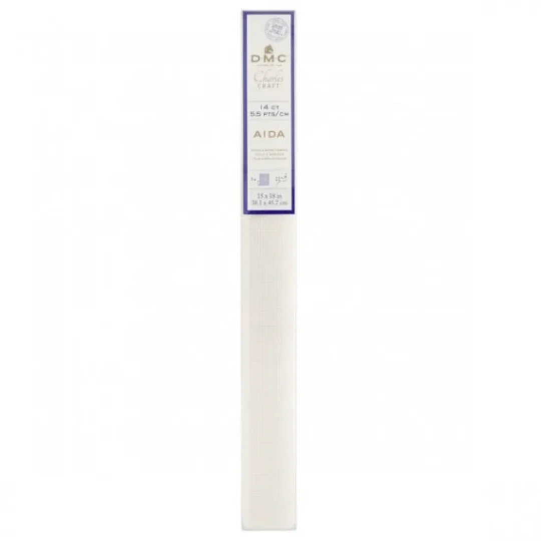 DMC Aida Cloth 14ct - 15" x 18" - White