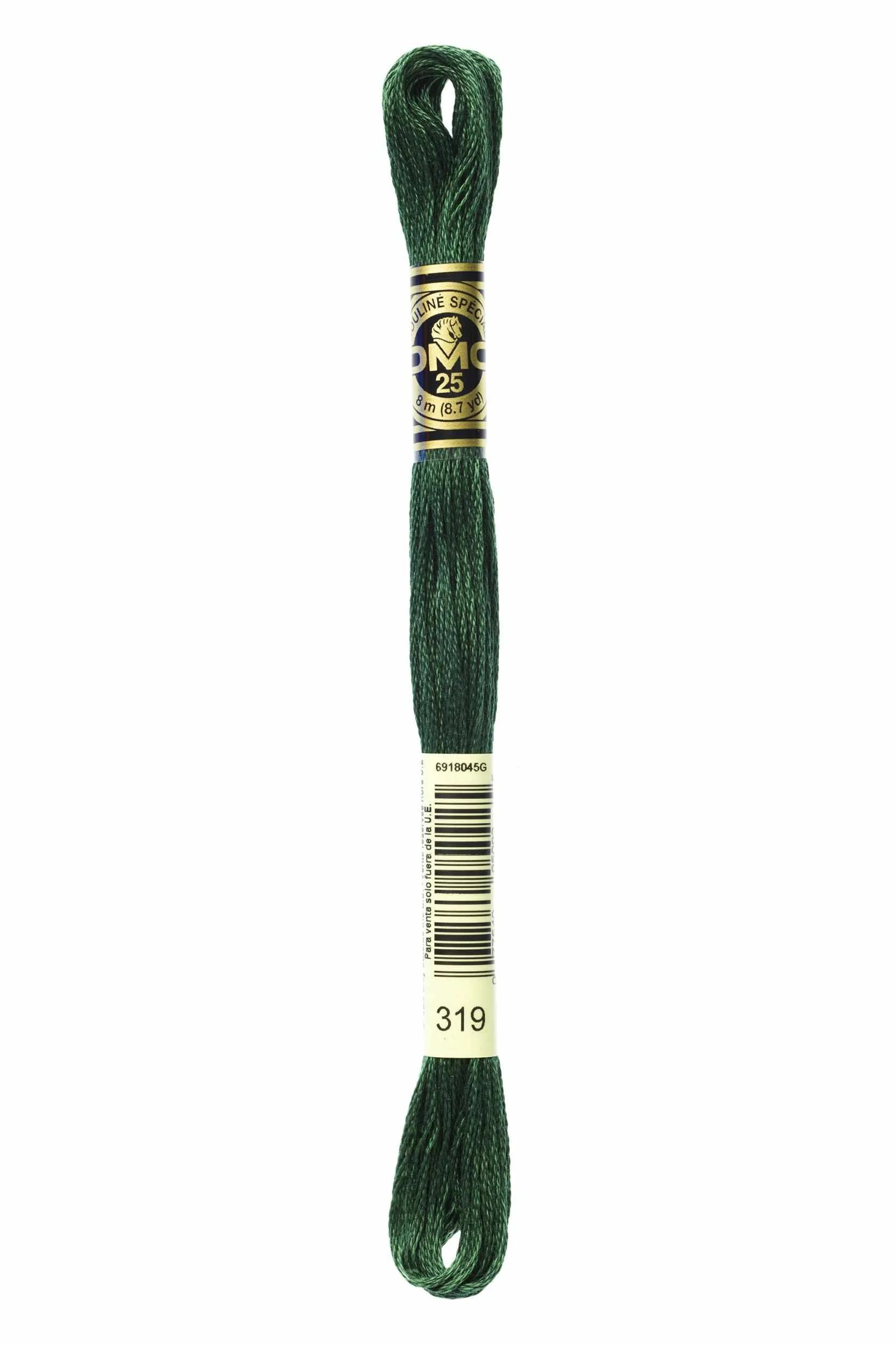 DMC Embroidery Floss 8M (319 Very Dark Pistachio Green)