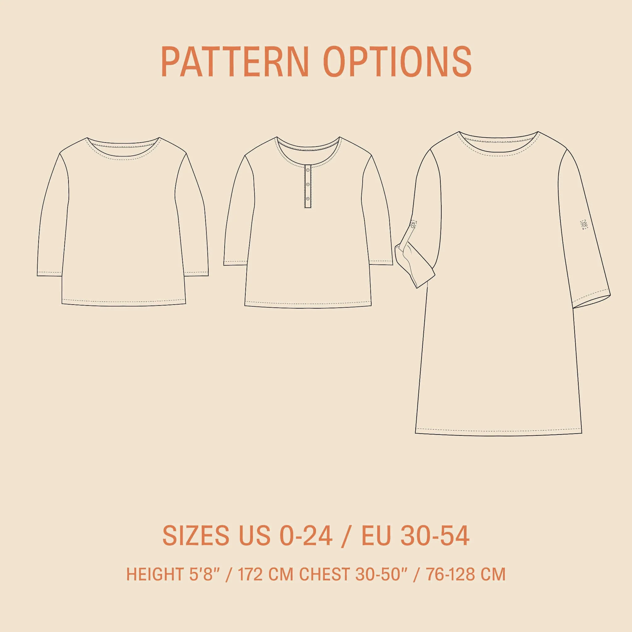Wardrobe By Me Double Gauze T-Shirt - US 0-24 - PDF Pattern - Image 2
