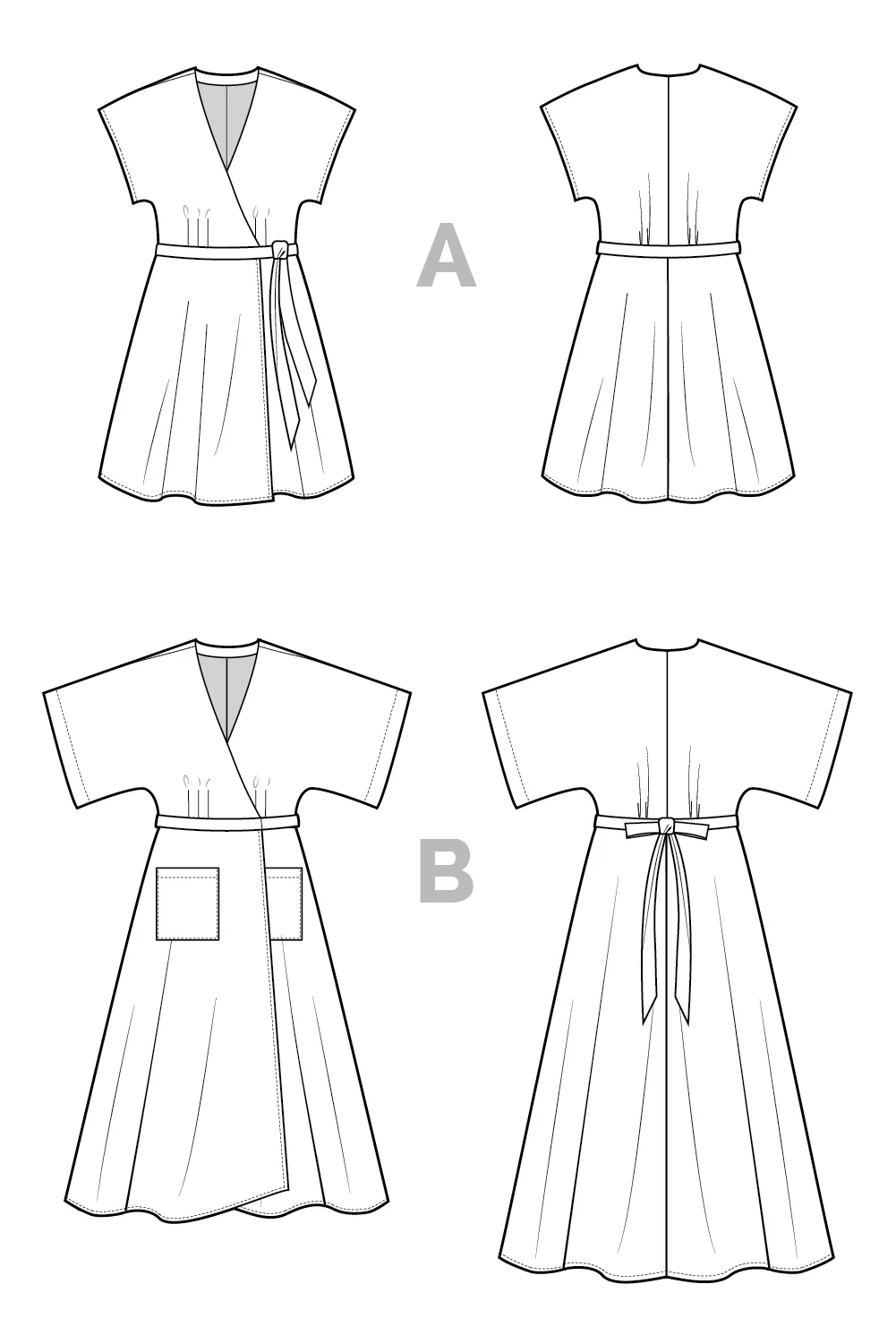 Closet Core Elodie Wrap Dress - US 0-32 - PDF Pattern - Image 25