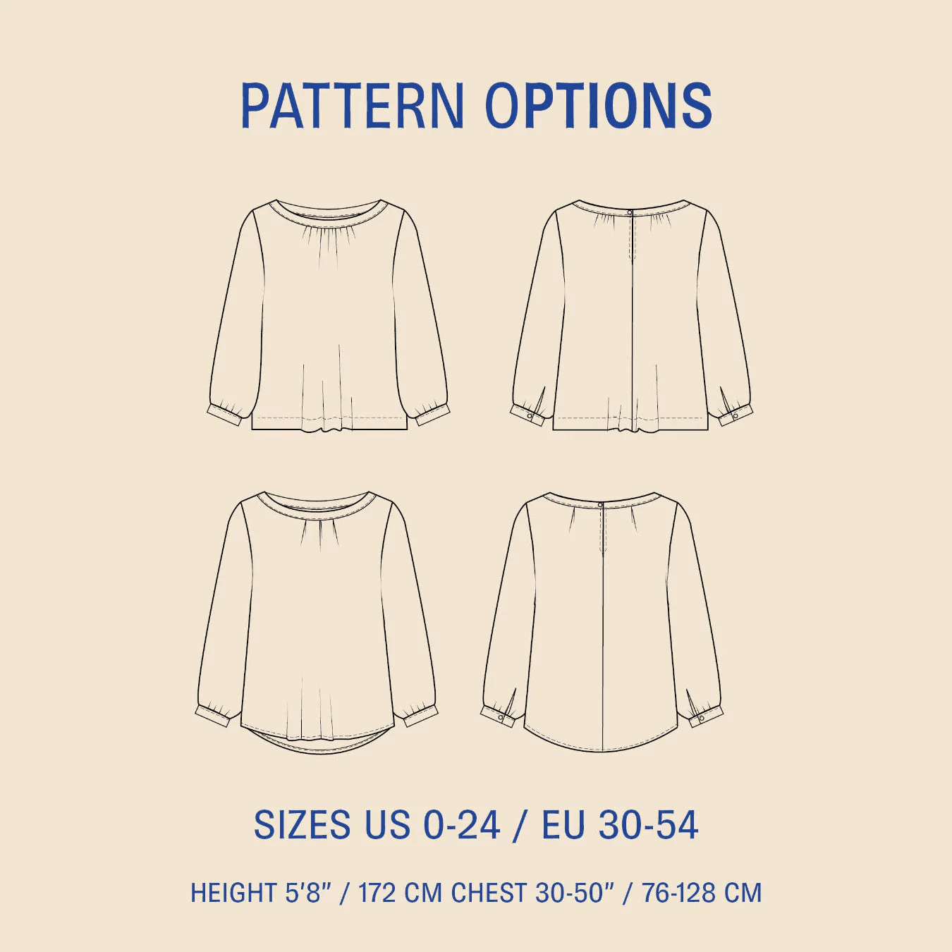 Wardrobe By Me Esther Blouse - US 0-24 - PDF Pattern - Image 12