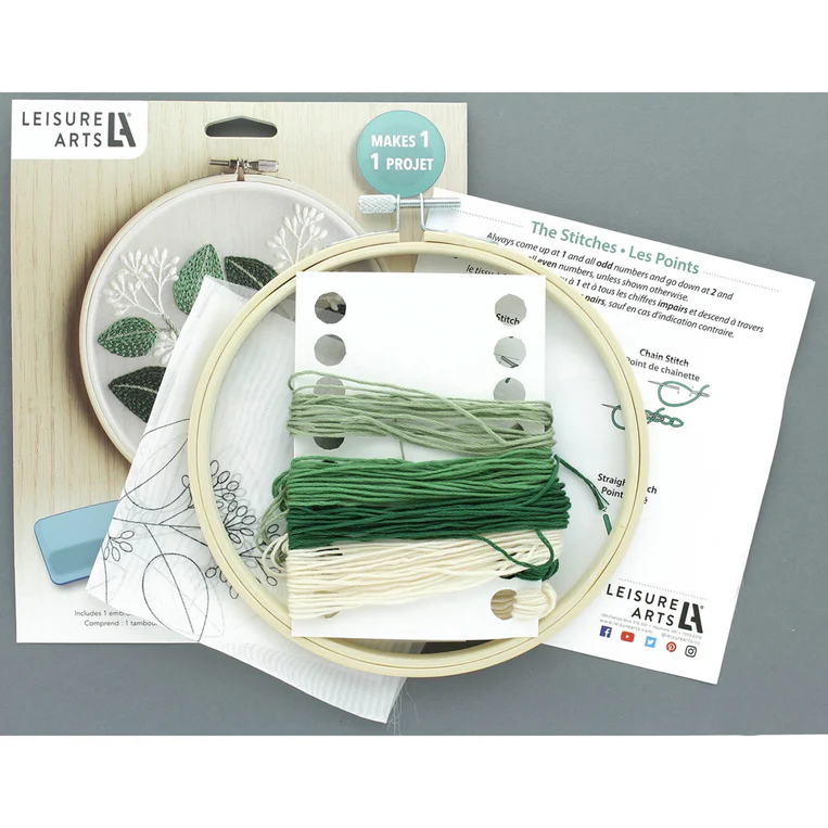 Eucalyptus 6" Embroidery Kit - Image 3