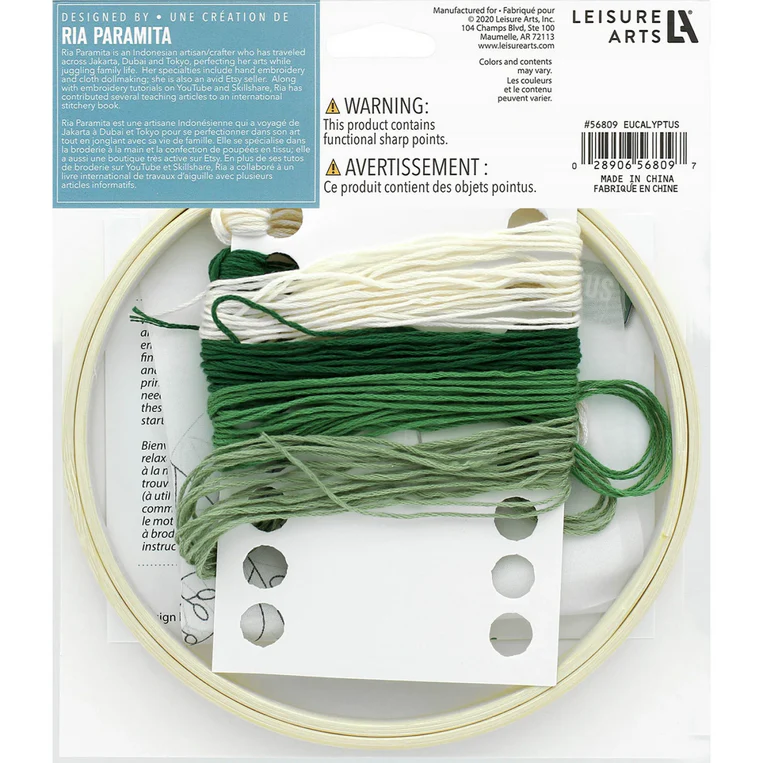 Eucalyptus 6" Embroidery Kit - Image 4