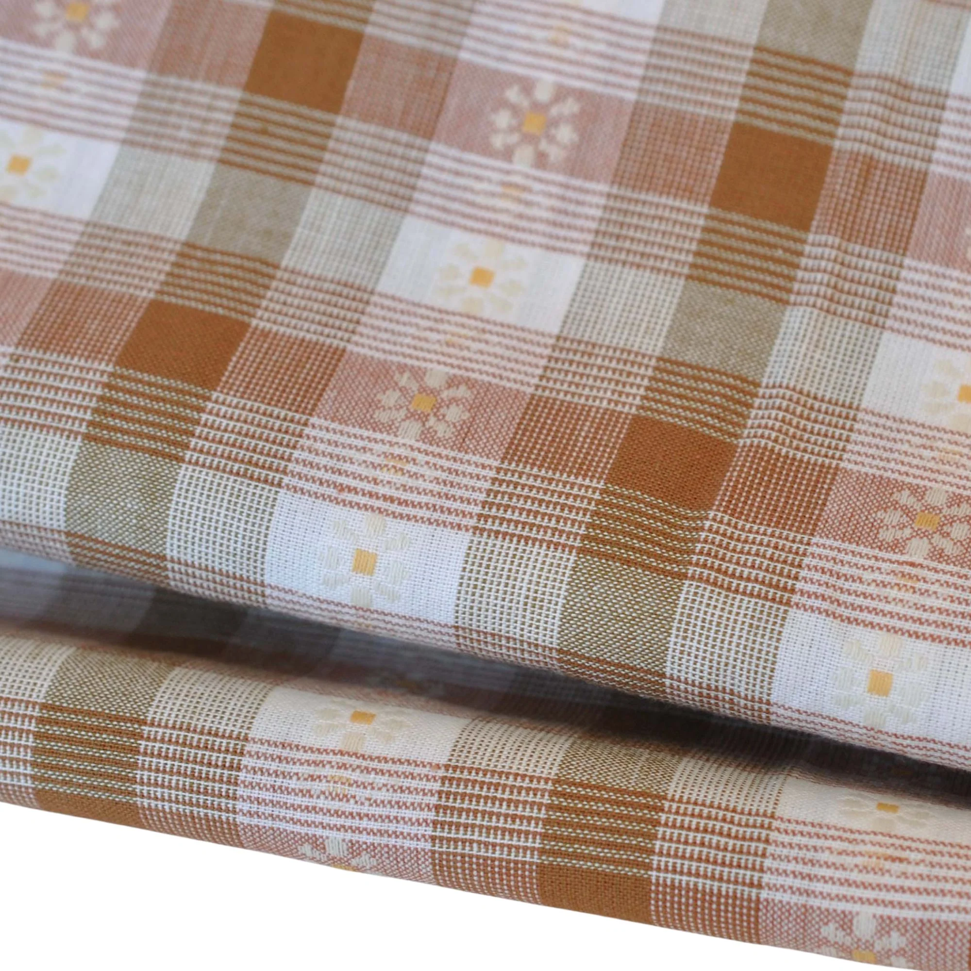 Fableism Golden Hour Daisy Plaid in Rose Gold