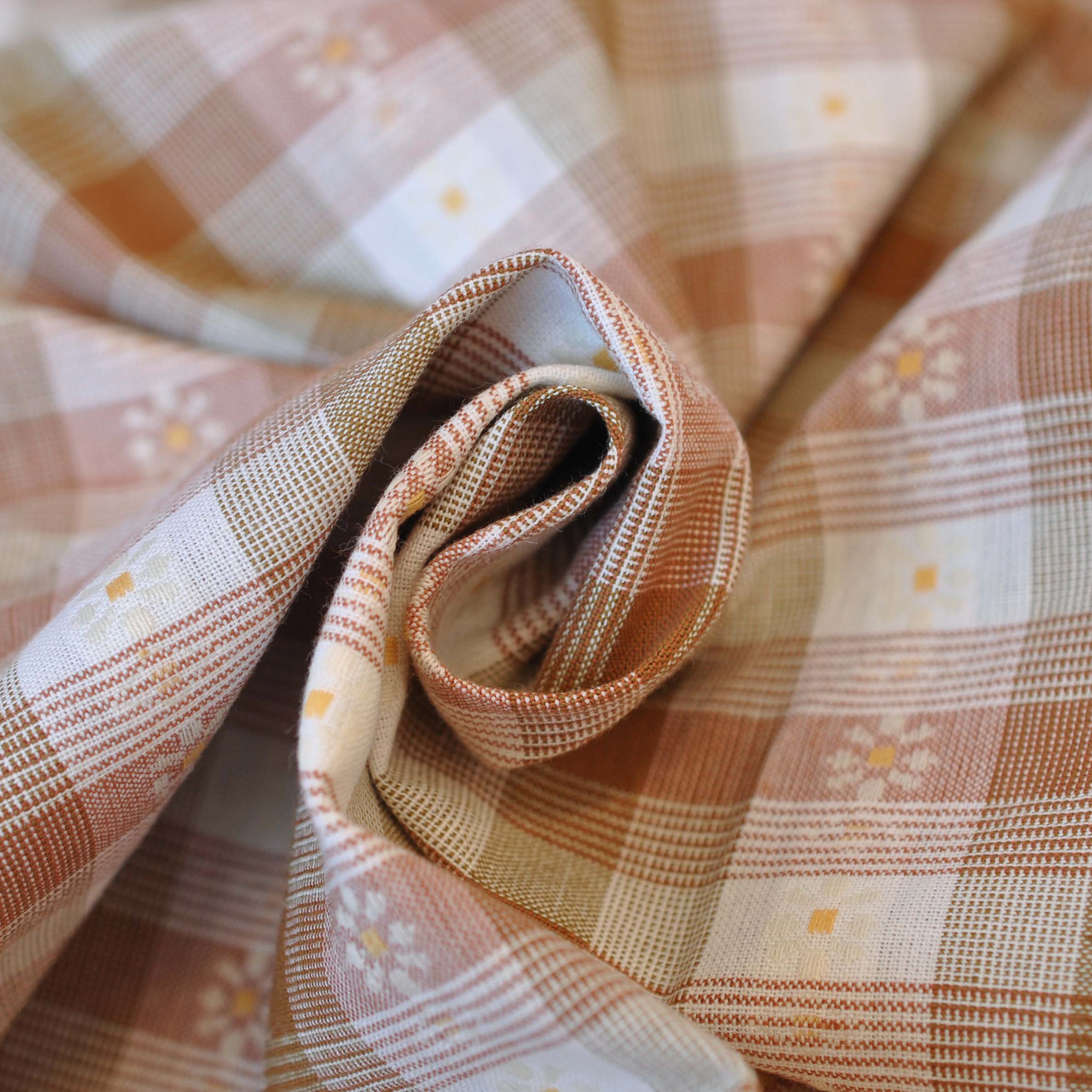 Fableism Golden Hour Daisy Plaid in Rose Gold - Image 3
