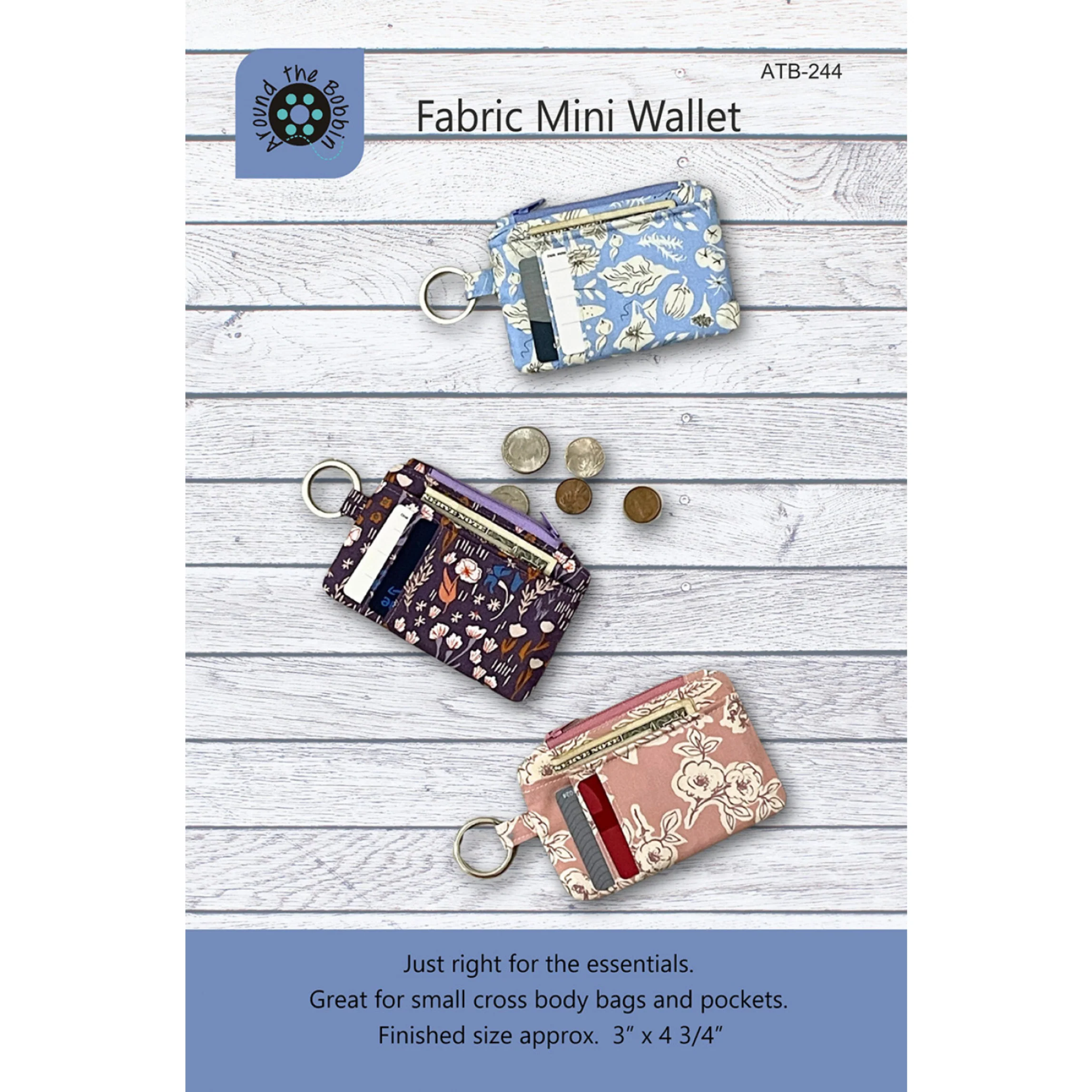 Around the Bobbin Fabric Mini Wallet - Image 2