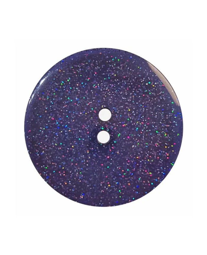 Flat Glitter 2-Hole 18mm Buttons - Assorted Colours - Image 3