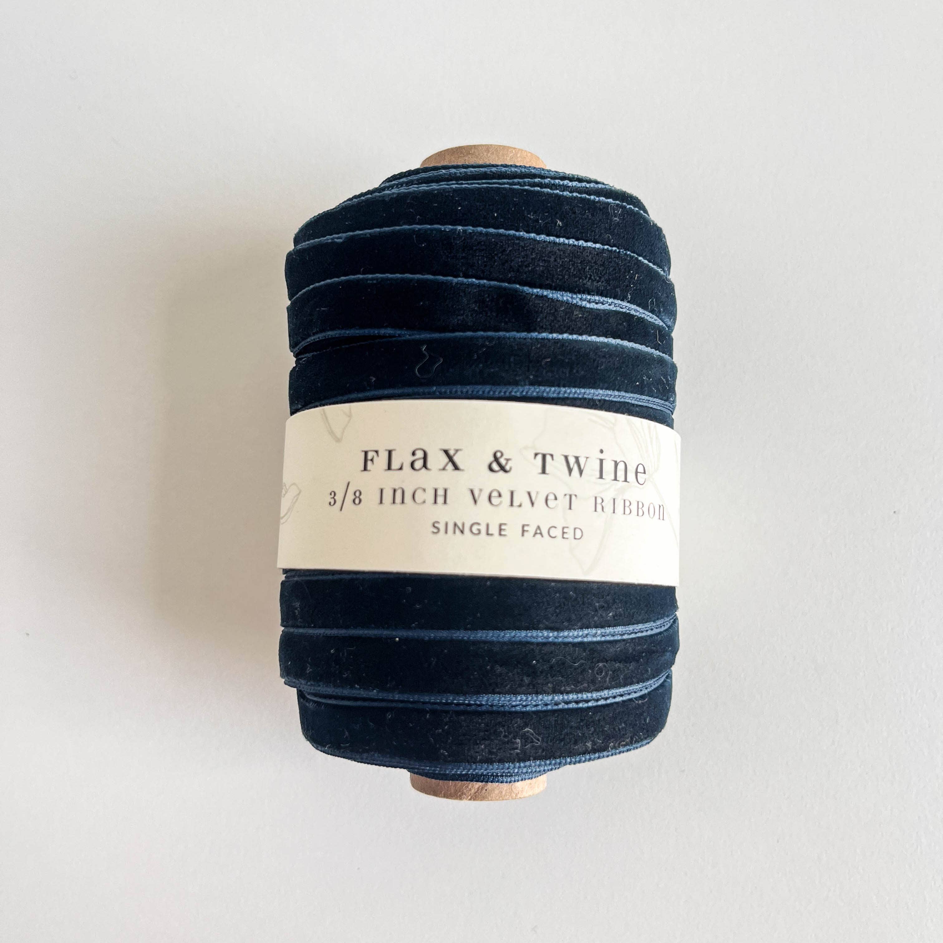 Flax & Twine 3/8" Velvet Ribbon 30yd Roll - Image 11