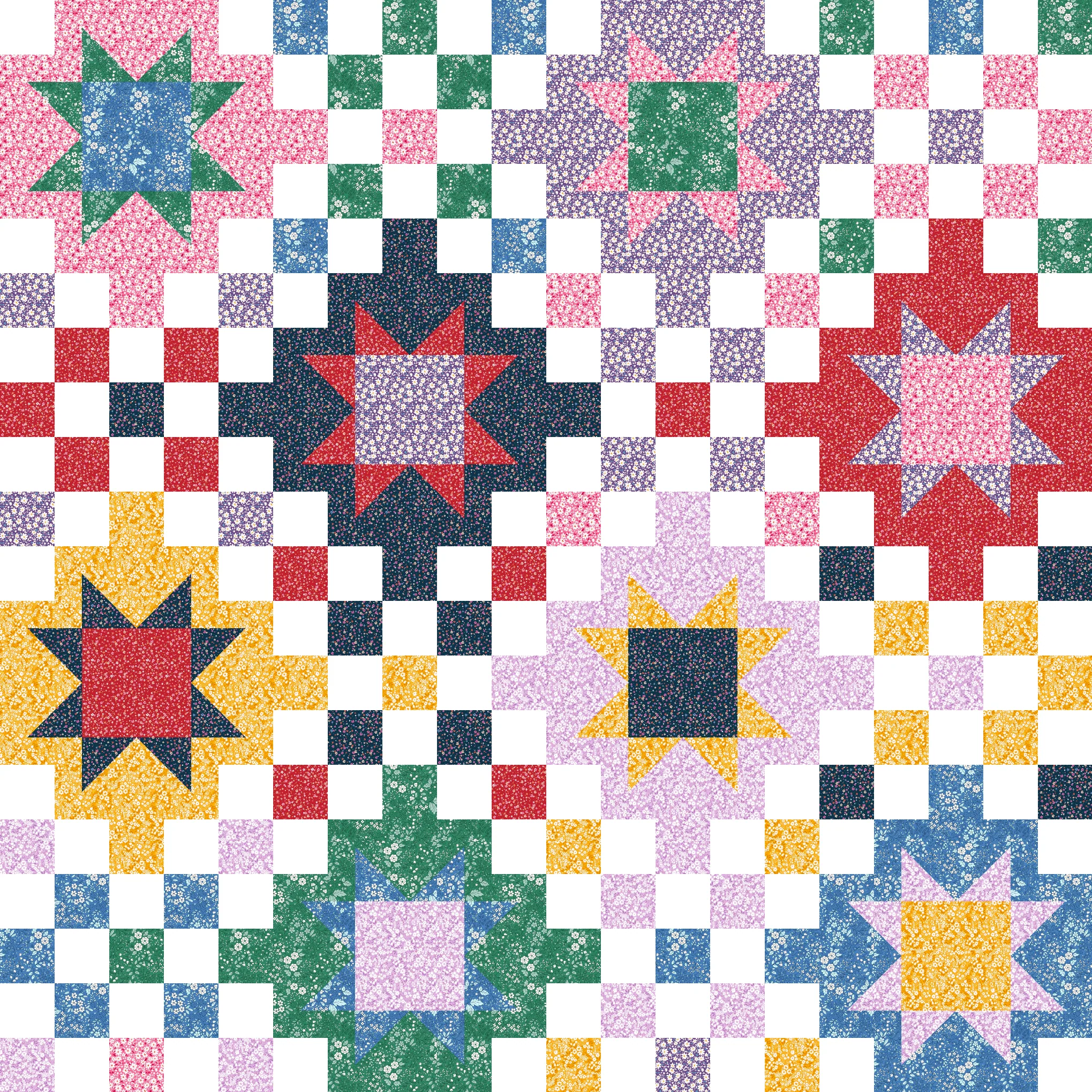 Flicker by Taralee Quilts in Pocket Posies Quilt Kit - Image 2