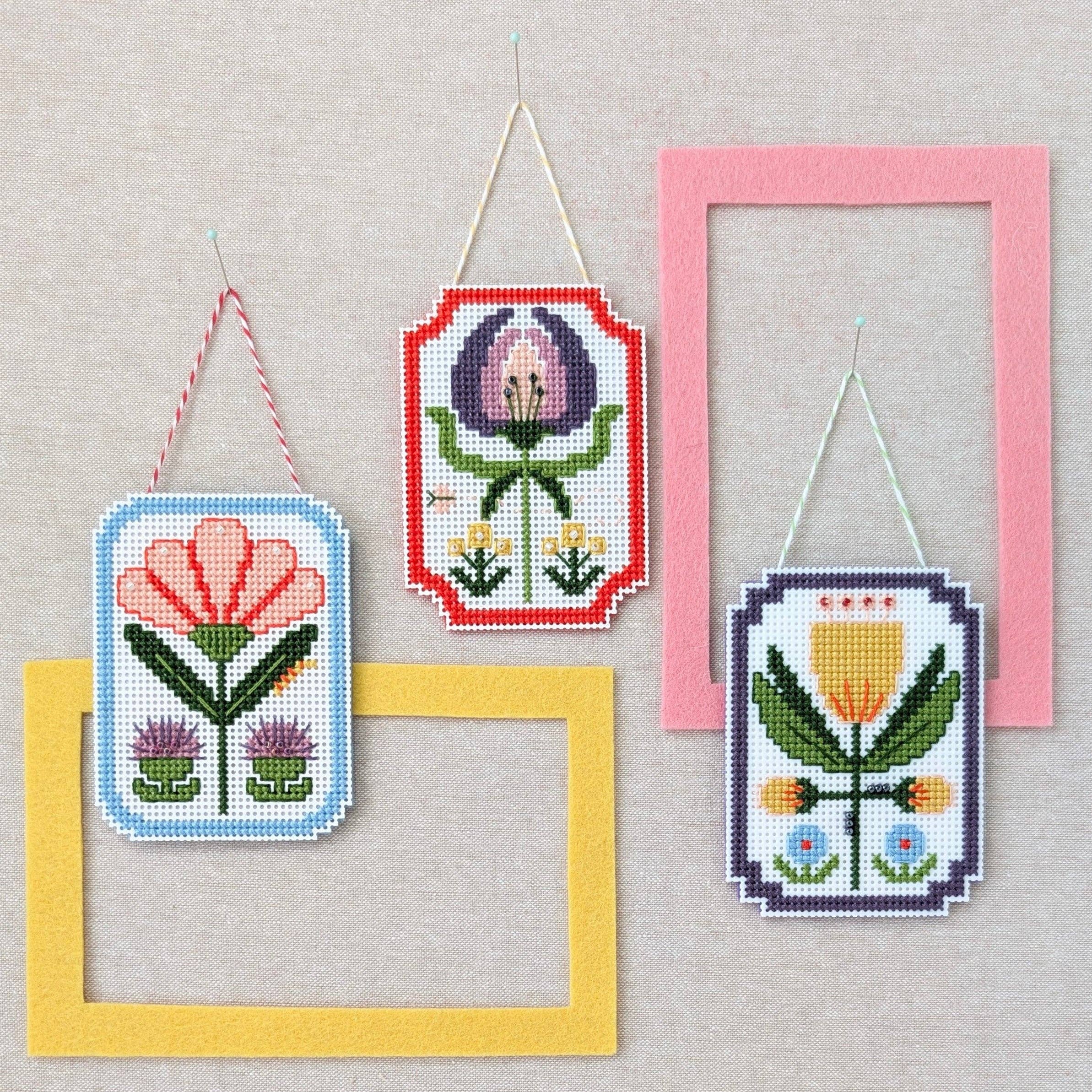 Framed Florals Crocus Cross Stitch Kit - Image 3