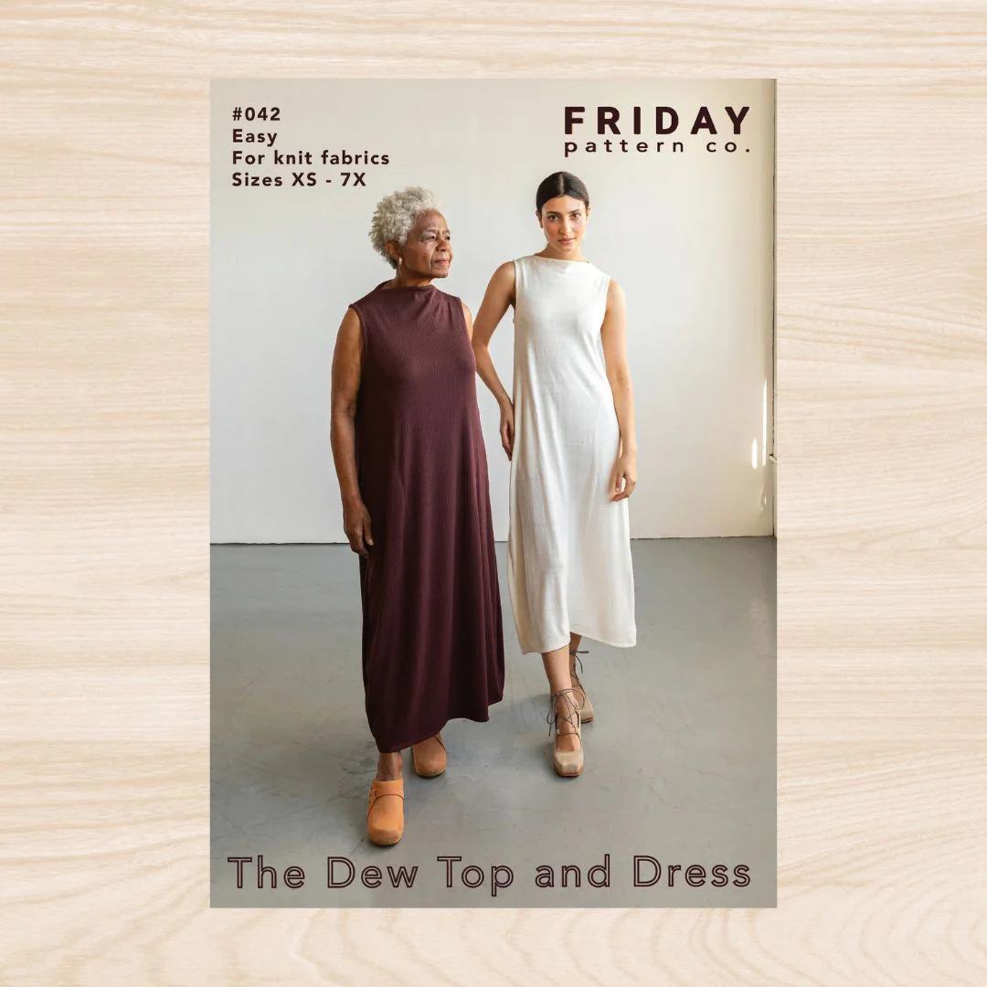 Friday Pattern Company Dew Top and Dress Pattern XS - 7X