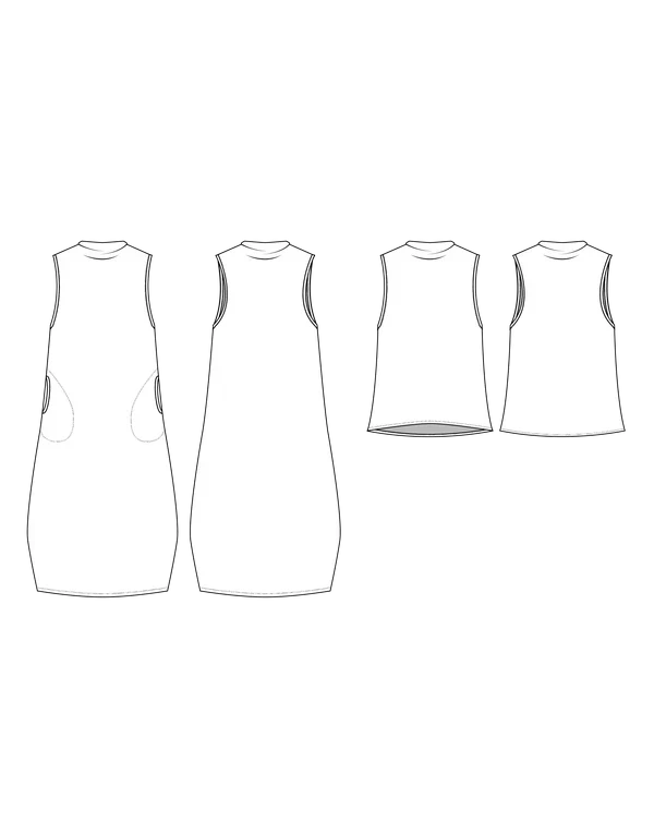 Friday Pattern Company Dew Top and Dress Pattern XS - 7X - Image 5