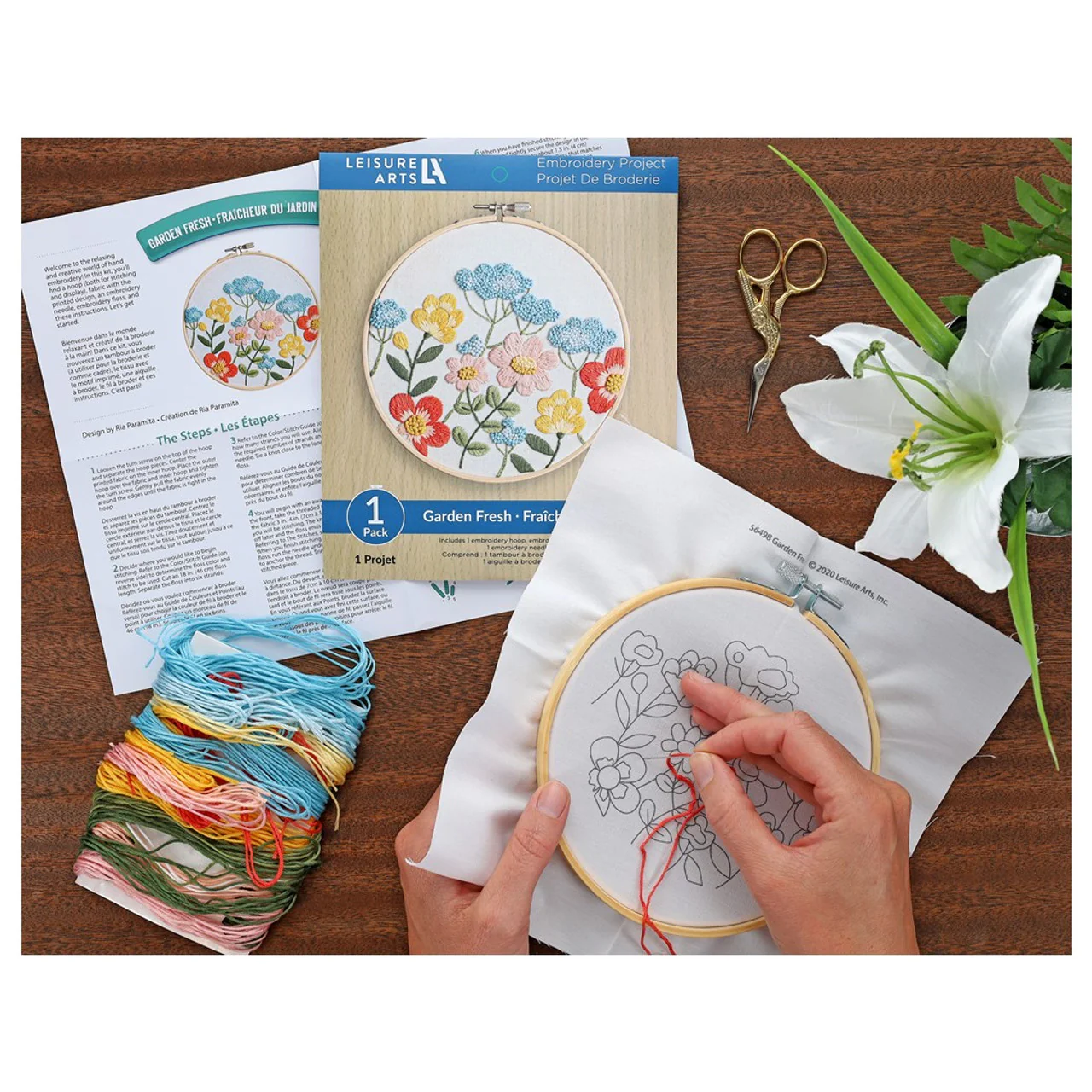 Garden Fresh 6" Embroidery Kit - Image 3