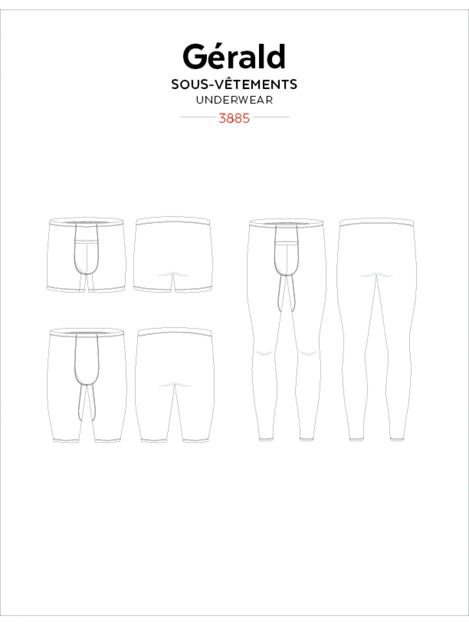 Jalie 3885 - Gerald Underwear 2yrs-XXXL - Image 6