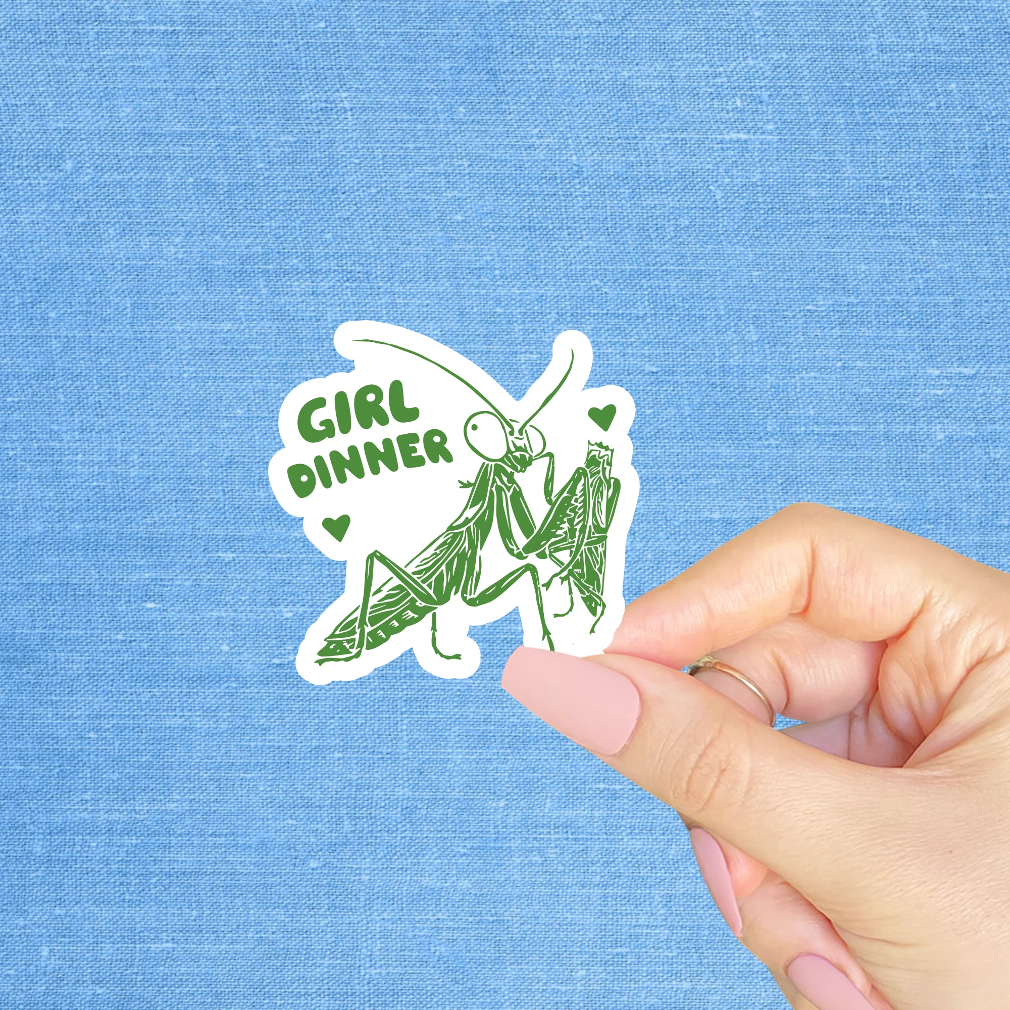 "Girl dinner" Sticker
