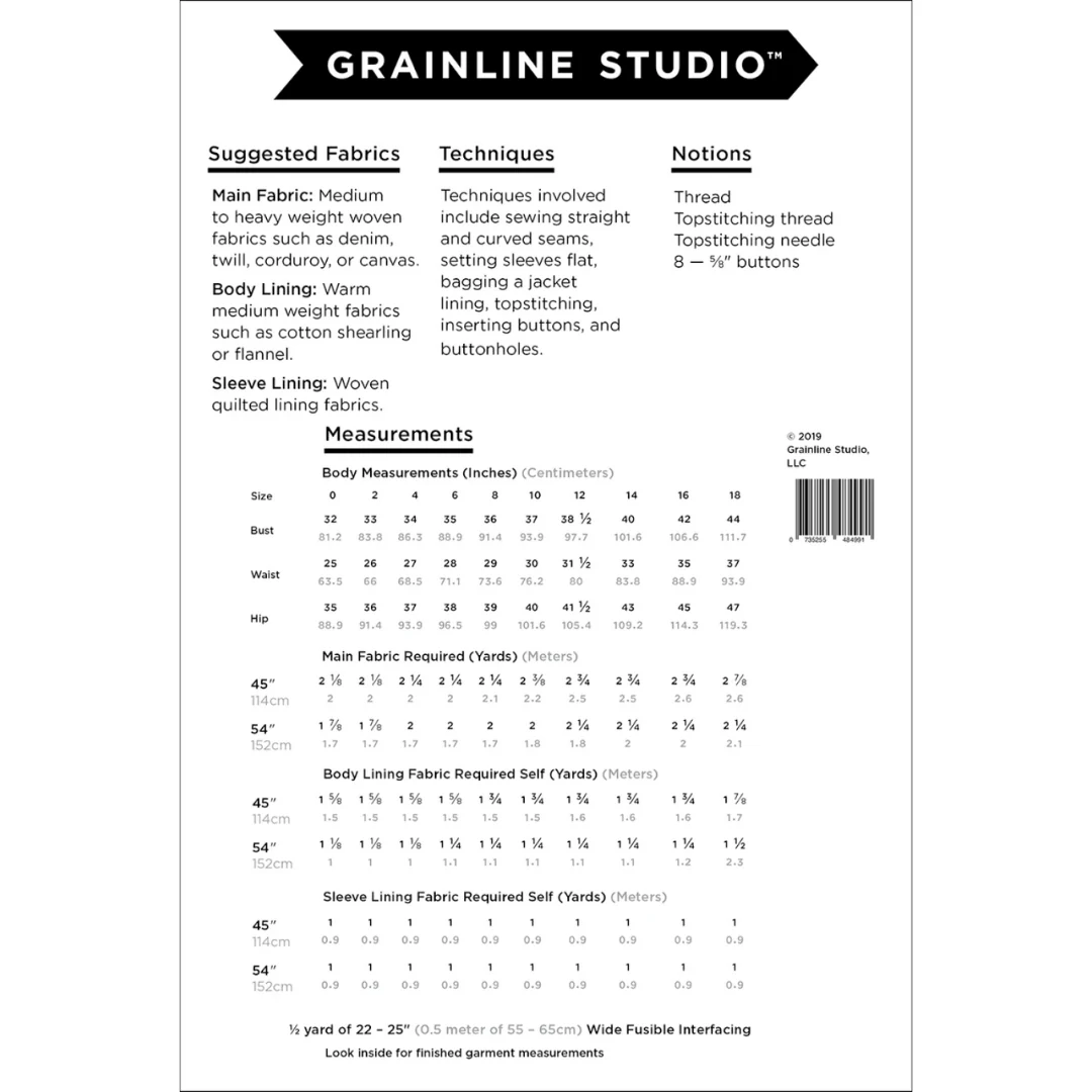 Grainline Studio Thayer Jacket 0-18 - Image 8