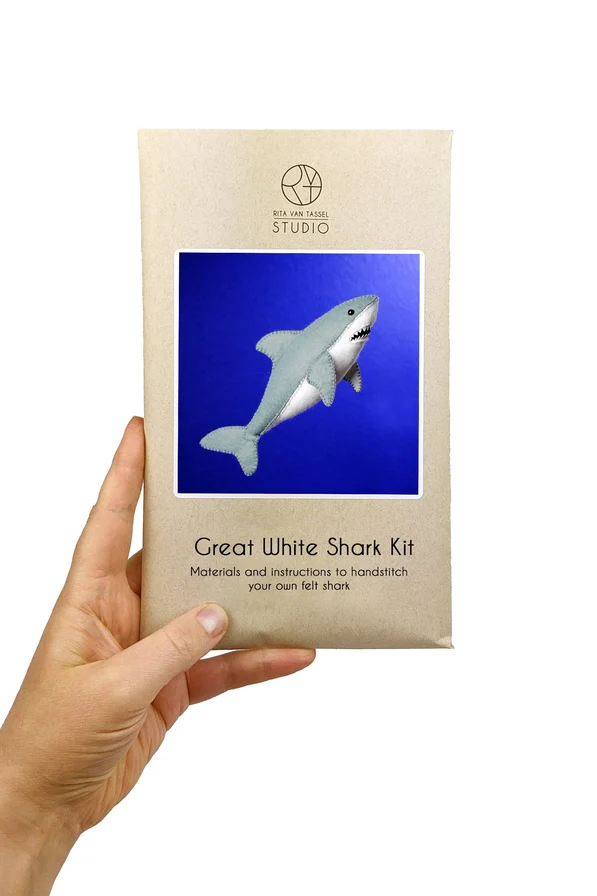Great White Shark Hand Stitching Felt Kit - Image 2