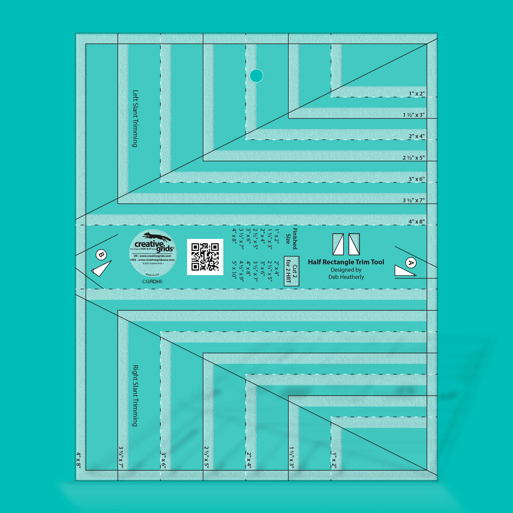 Creative Grids Half Rectangle Trim Tool