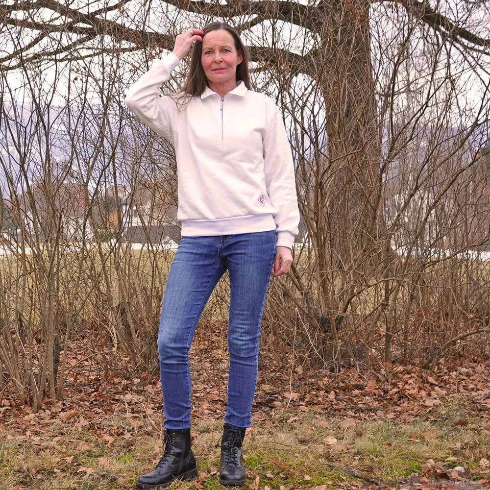Wardrobe By Me Half Zipper Sweater PDF Pattern - Image 14