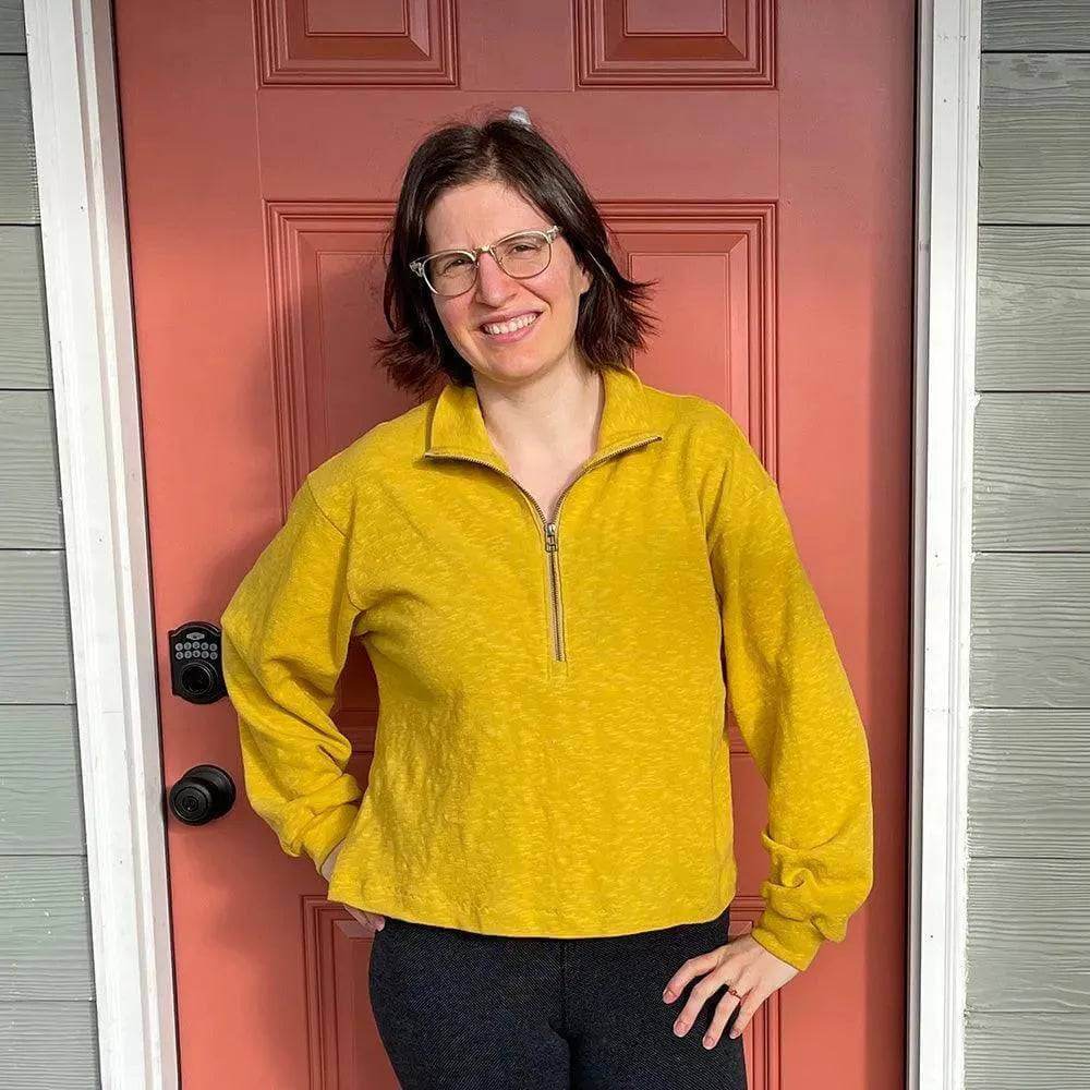 Wardrobe By Me Half Zipper Sweater PDF Pattern - Image 8
