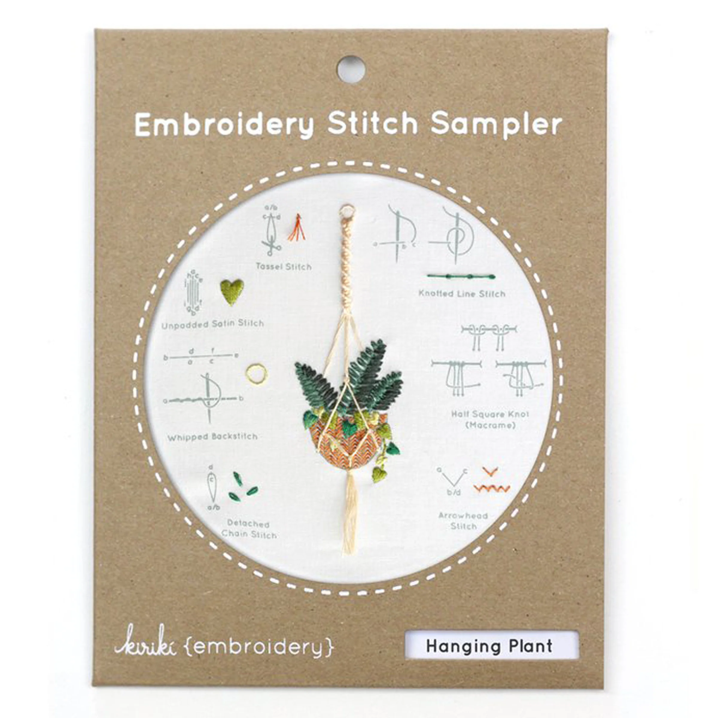 Hanging Plant Stitch Sampler