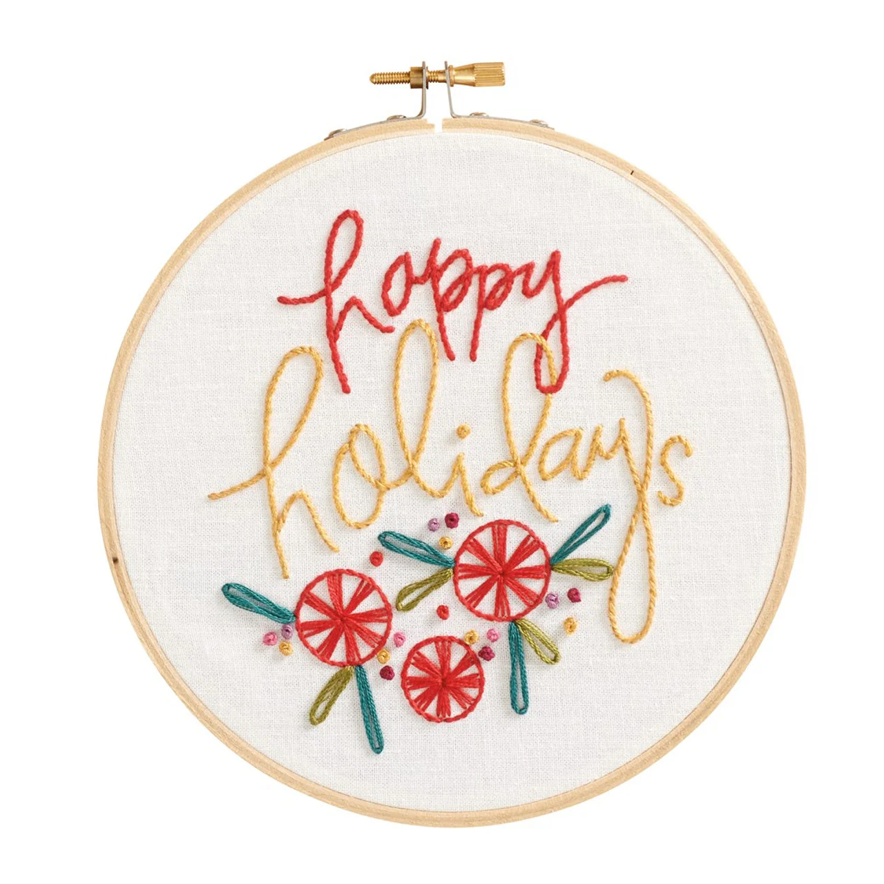 Happy Holidays 6" Embroidery Kit - Image 2