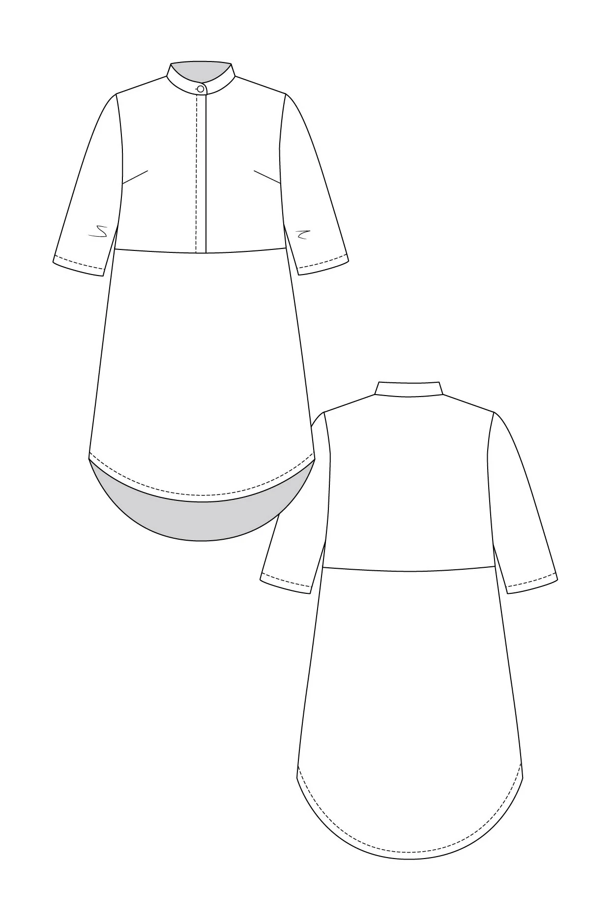 Named Clothing HELMI trench blouse & tunic dress US0-24 - PDF Pattern - Image 27