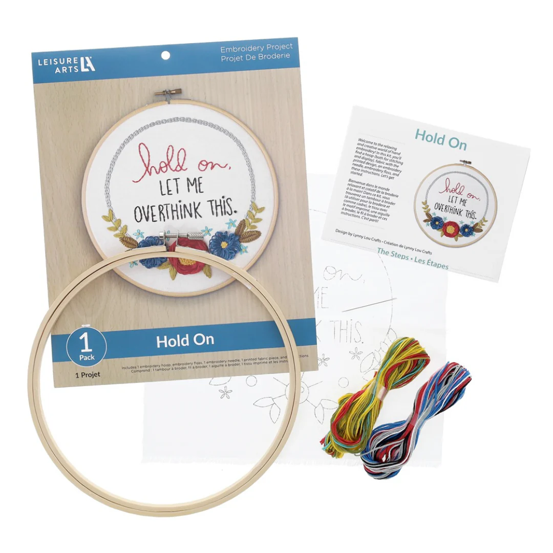 Hold On 8" Embroidery Kit - Image 4